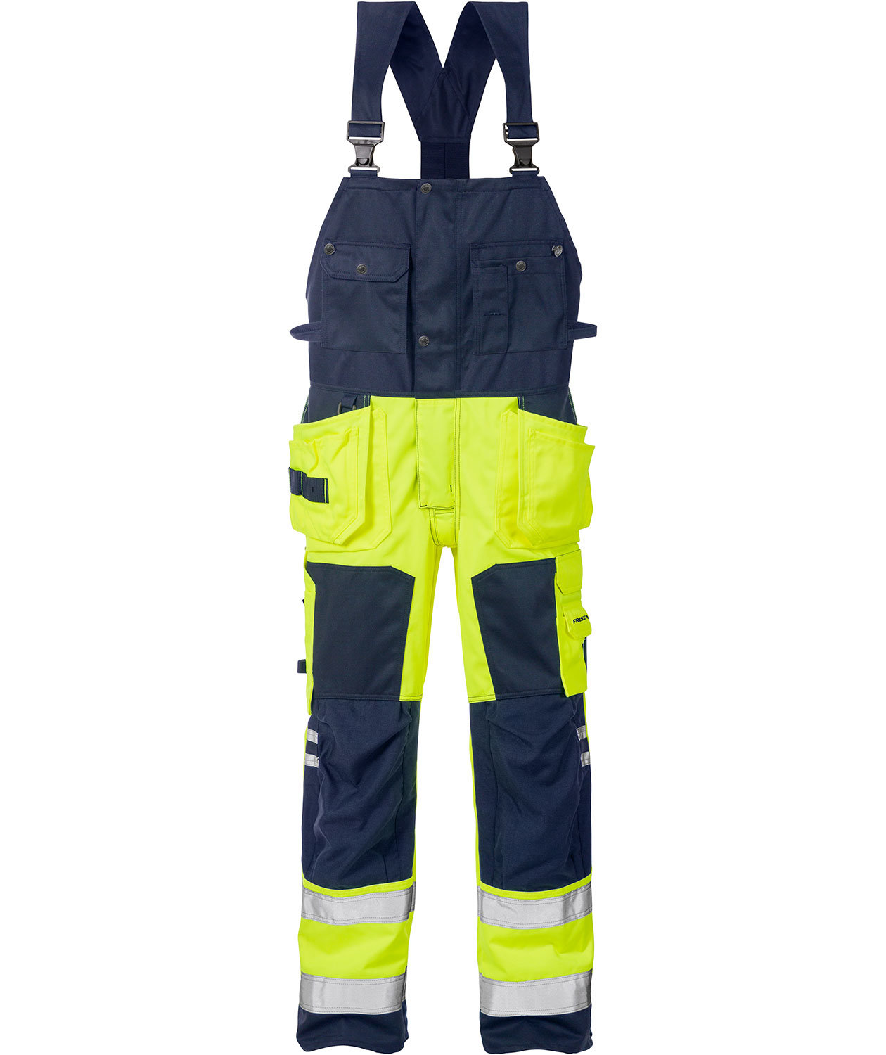 Varsel gul/marinbl&aring;