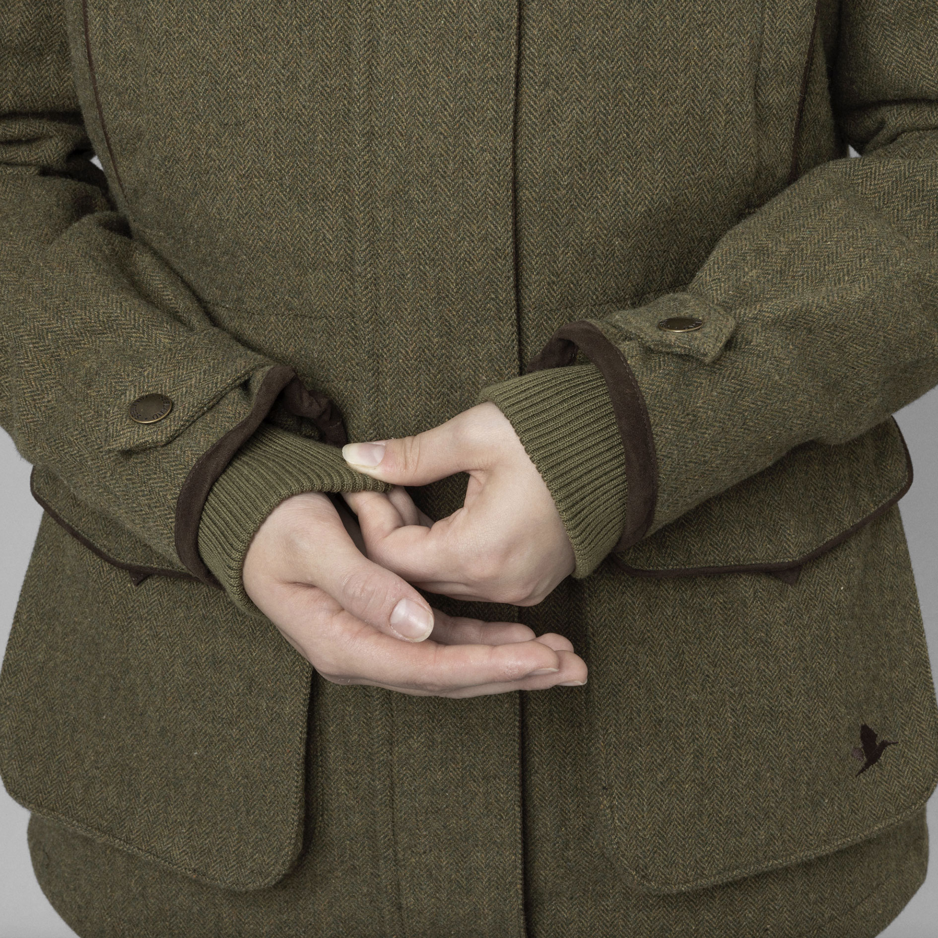 Seeland Hillside Harriet women's parka with wool, Moss green, large image number 17