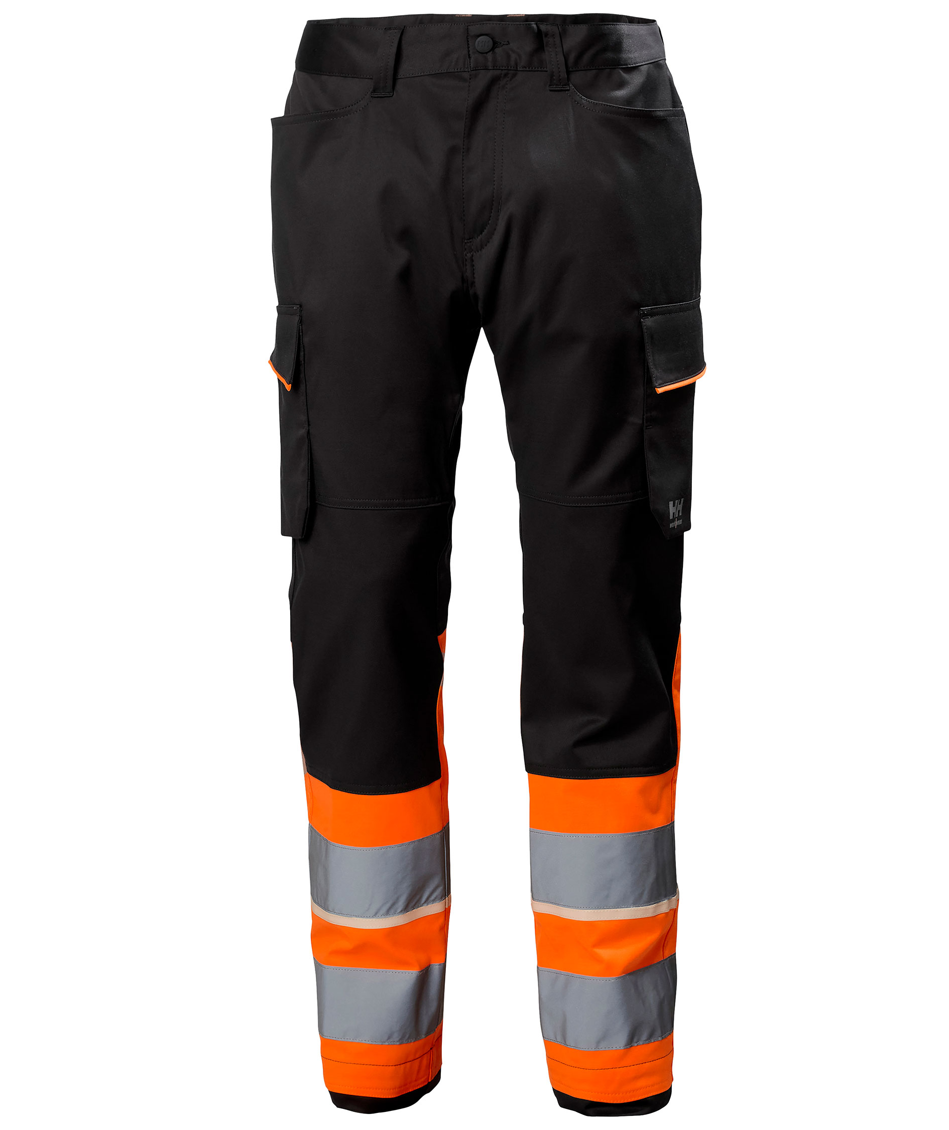 Helly Hansen UC-ME cargobukse, Hi-vis Oransje/Ebony