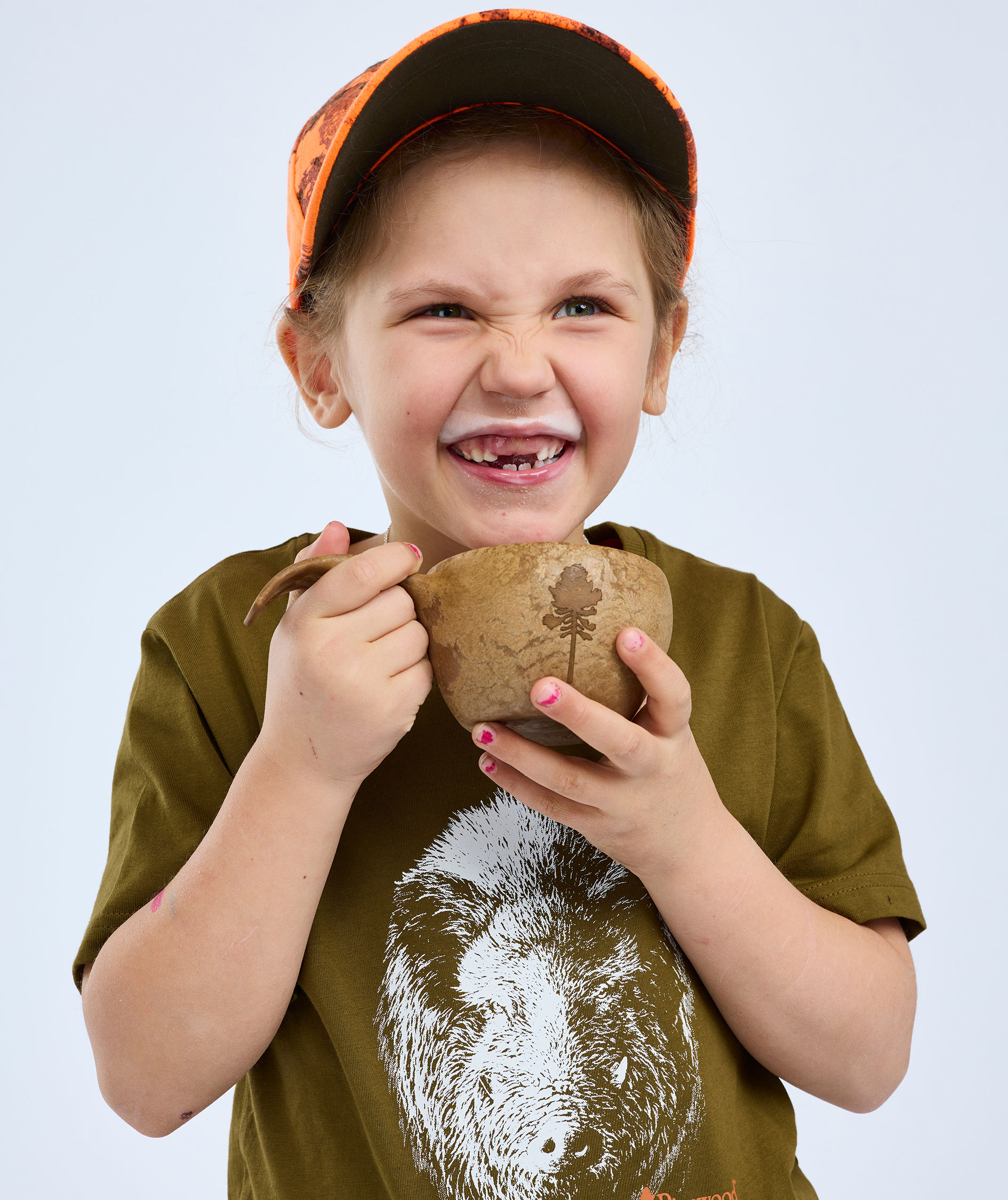 Pinewood&nbsp;Wild Boar T-shirt til b&oslash;rn, Hunting Olive, large image number 3