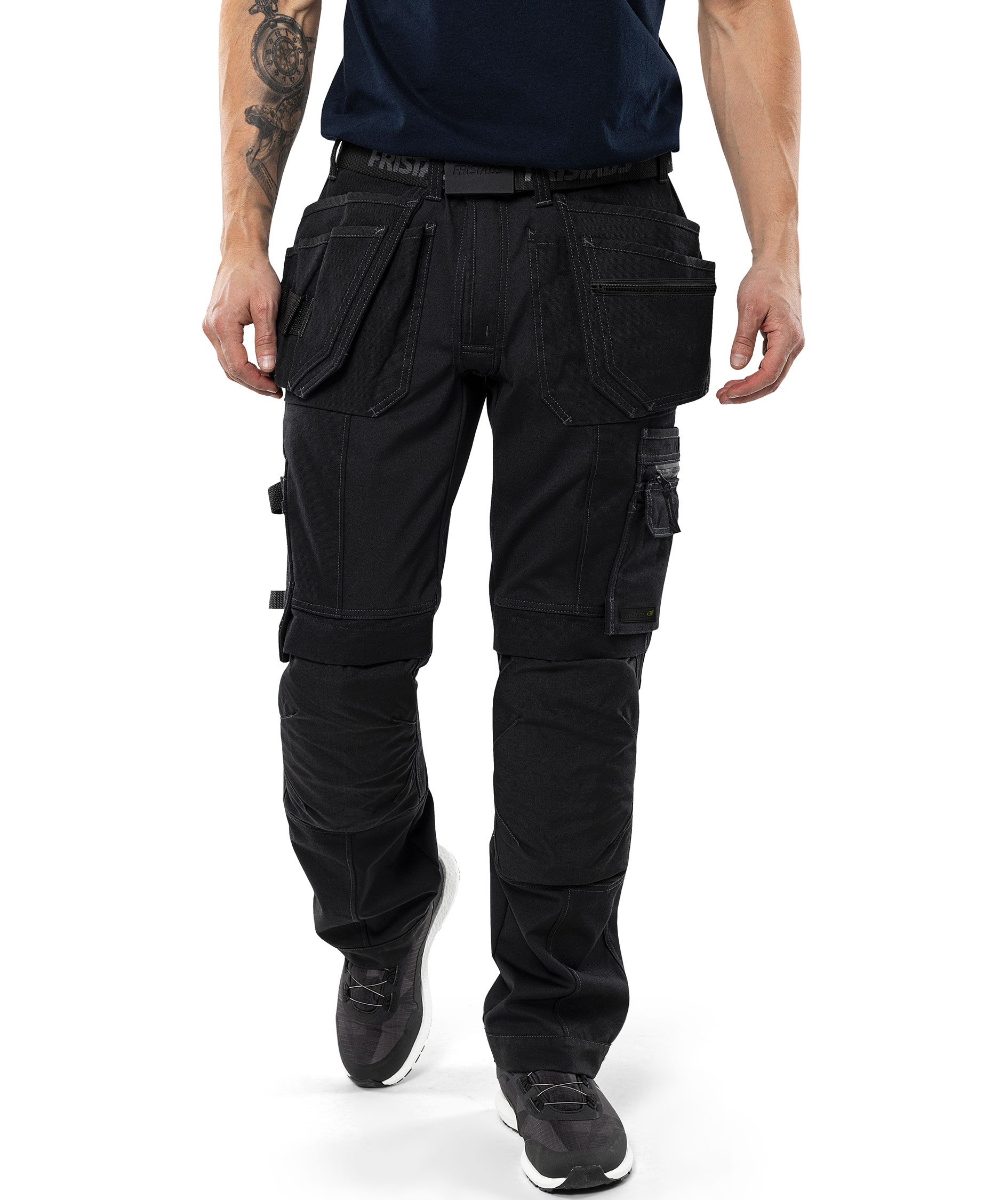 Fristads Green craftsman trousers 2530 GCYD, Black, large image number 1