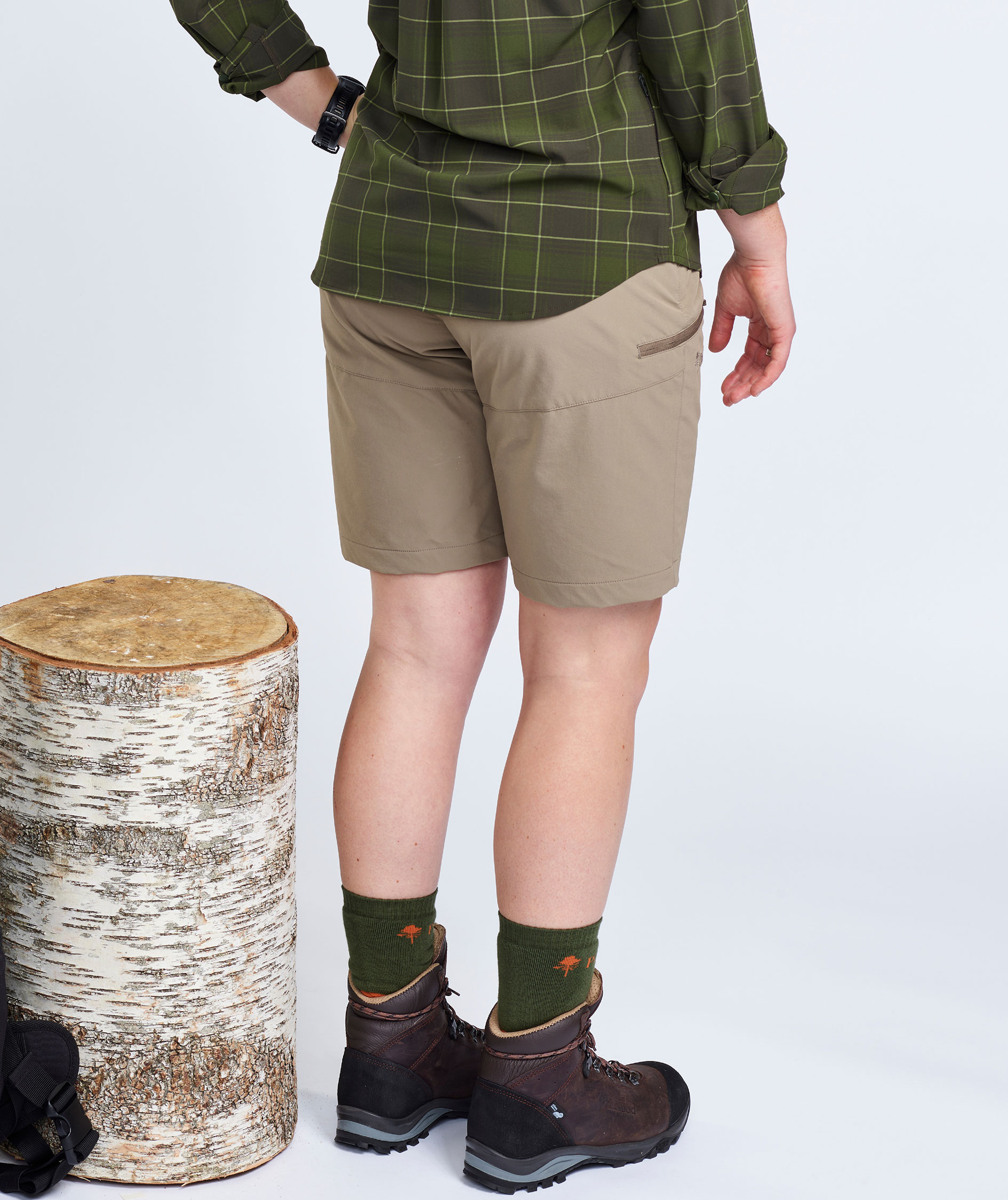 Pinewood&nbsp;Abisko Light dameshorts, Mole Brown, large image number 3