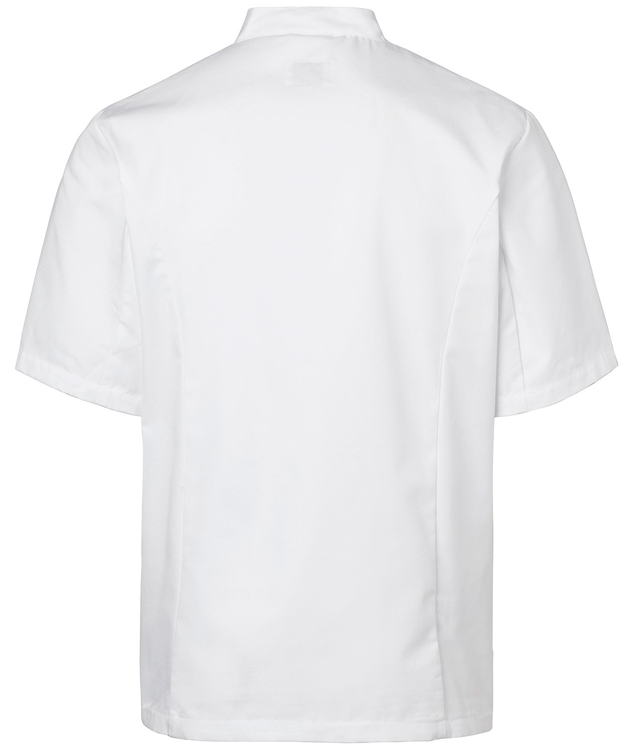 Segers kort&auml;rmad kockjacka, Vit