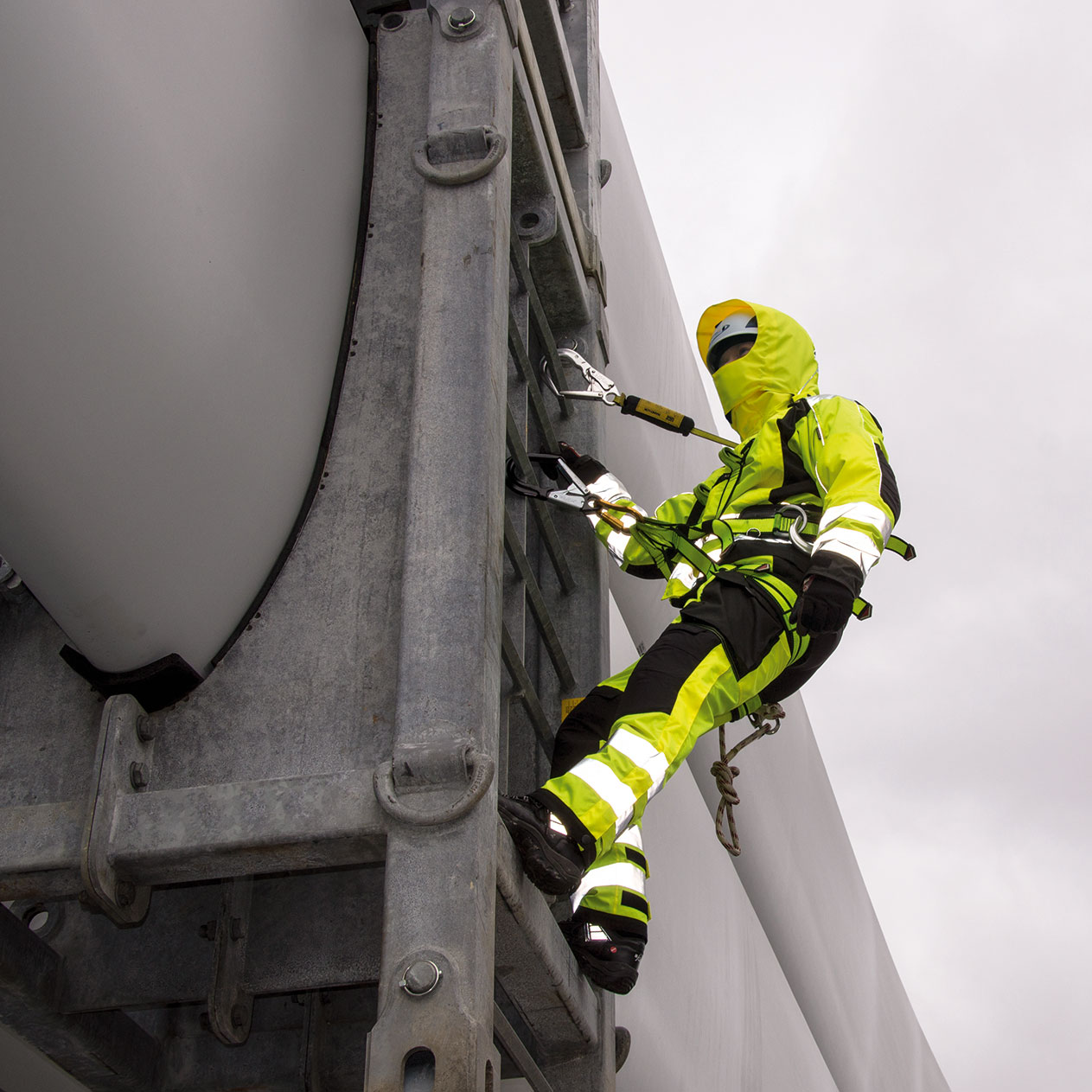 Lyngs&oslash;e Shelljacke, Hi-vis Gelb/Schwarz