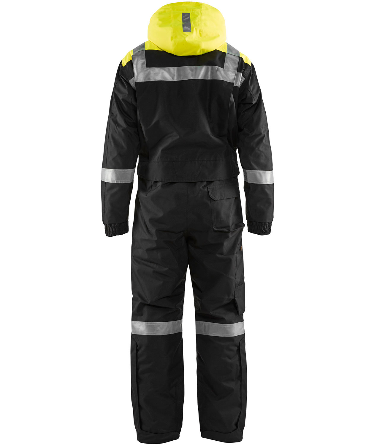 Bl&aring;kl&auml;der vinterkedeldragt, Sort/Hi-Vis Gul, large image number 2