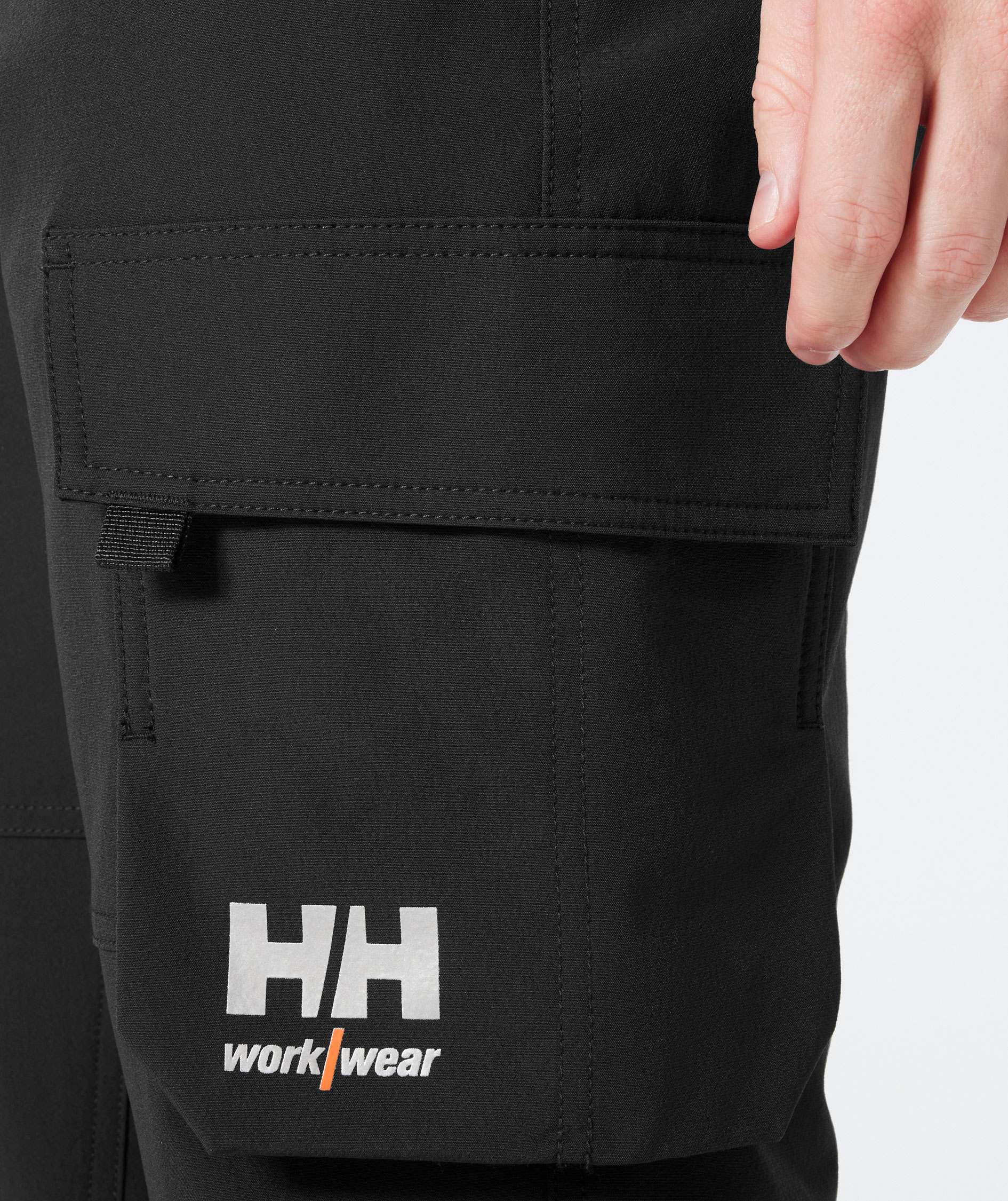 Helly Hansen Alna 4X cargo servicebyxa full stretch, Varsel Orange/Ebony, large image number 4