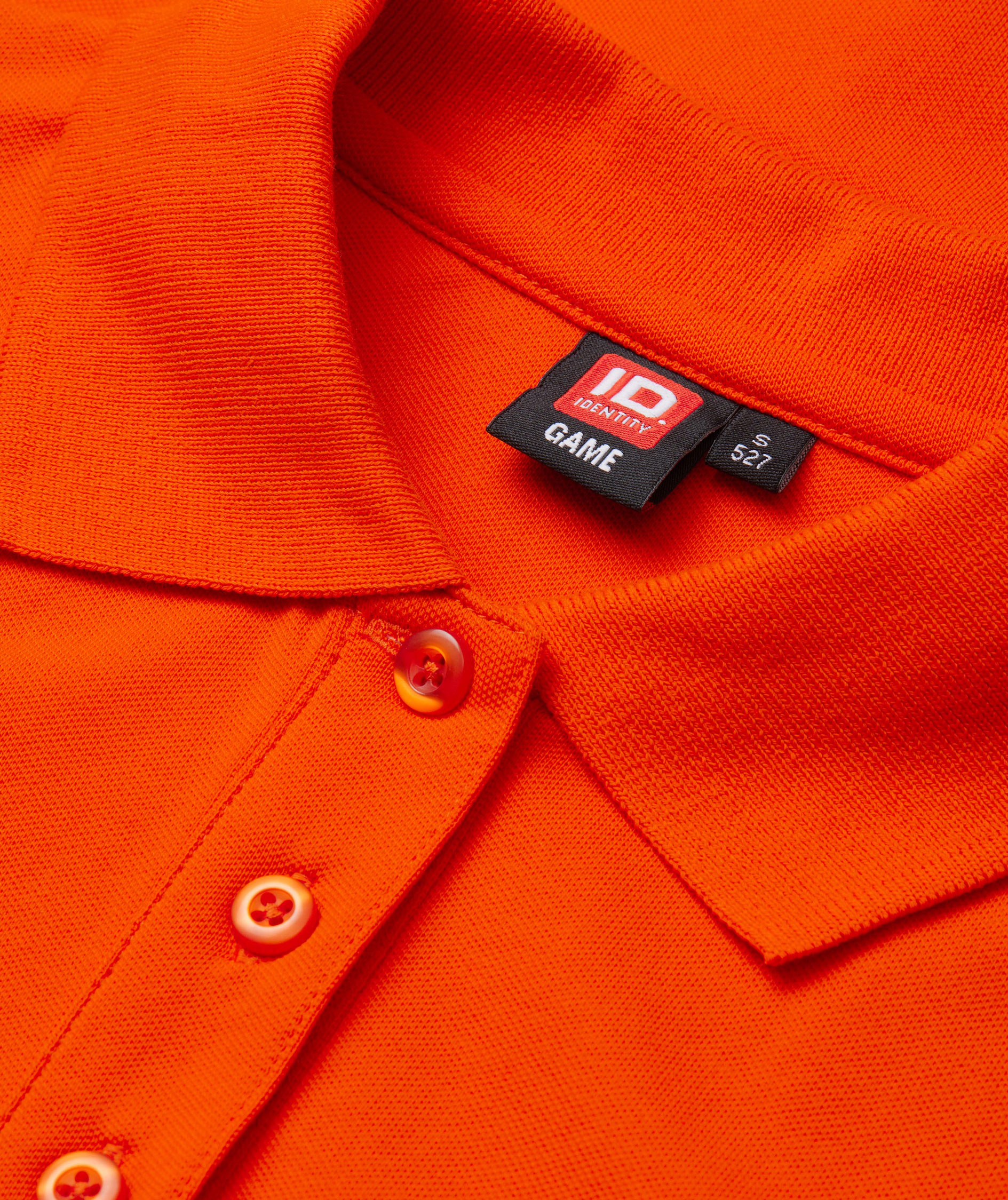 ID Damen Poloshirt mit Stretch, Orange, large image number 3