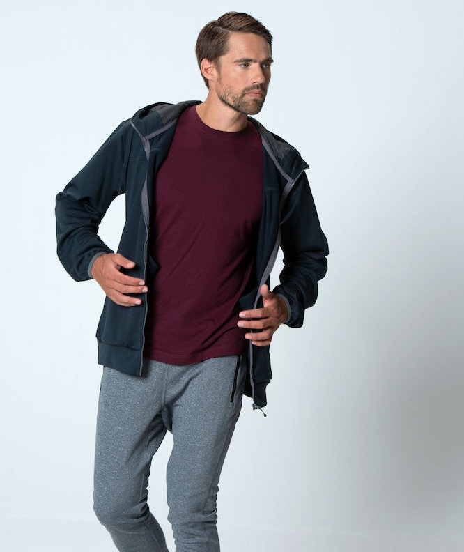 Clique Ottawa hoodie with full zipper, Dark Marine Blue, large image number 2