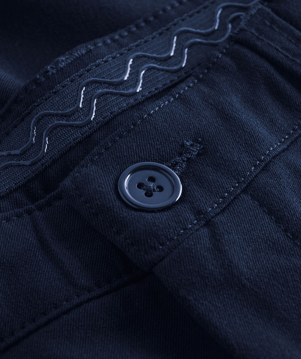 NewTurn stretch regular fit dame chinos, Navy, large image number 3