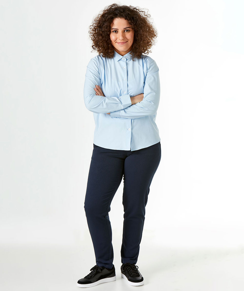 NewTurn stretch regular fit chinos dam, Navy