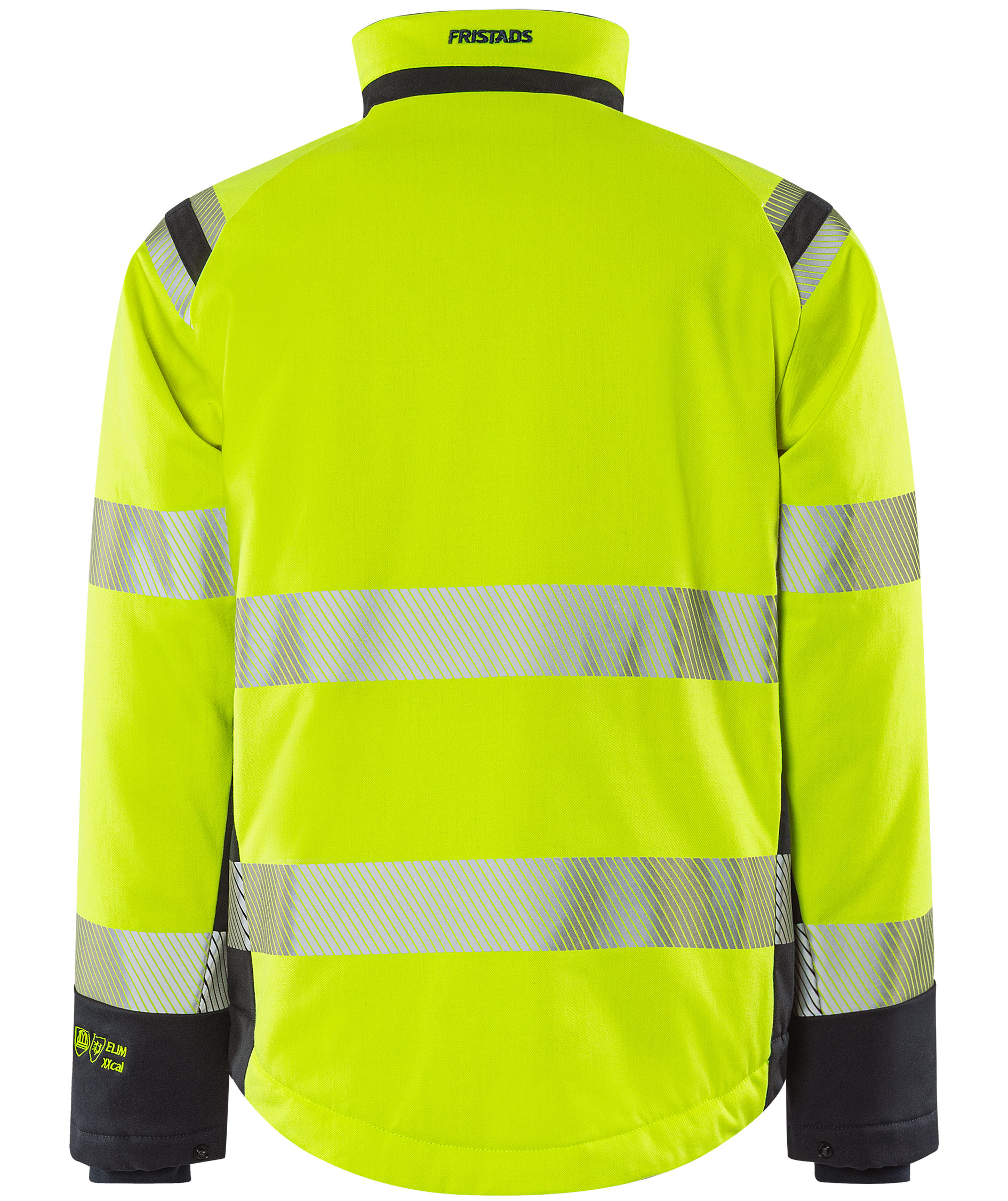 Fristads Flamestat Green winter jacket 4942 GFS, Hi-Vis yellow/marine, large image number 1