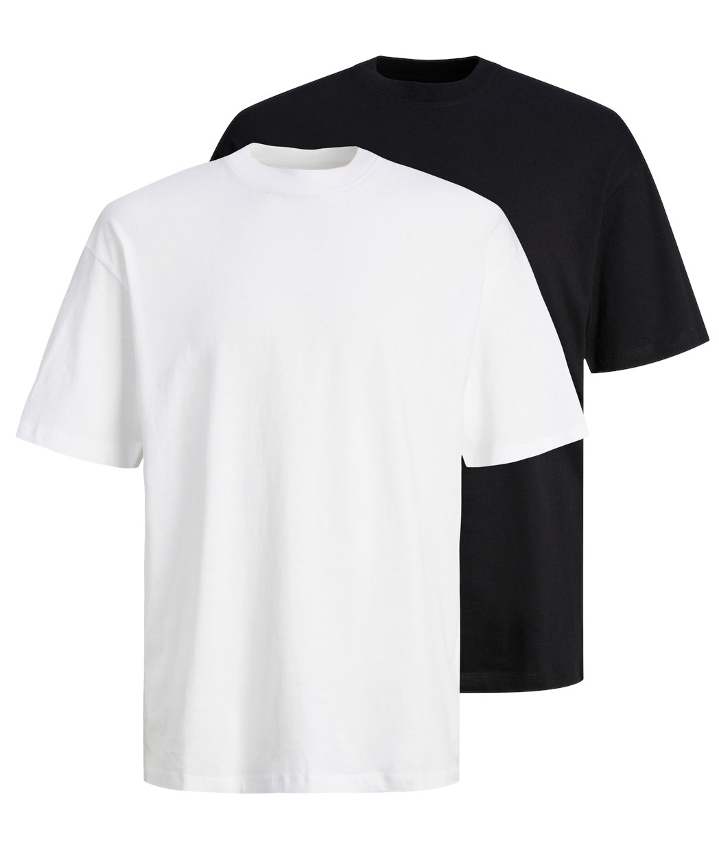 Jack & Jones JJEBRADLEY 2-pack T-shirt, Black/white
