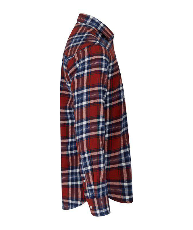 Segers 1227 flannel shirt, Red/Blue, large image number 5