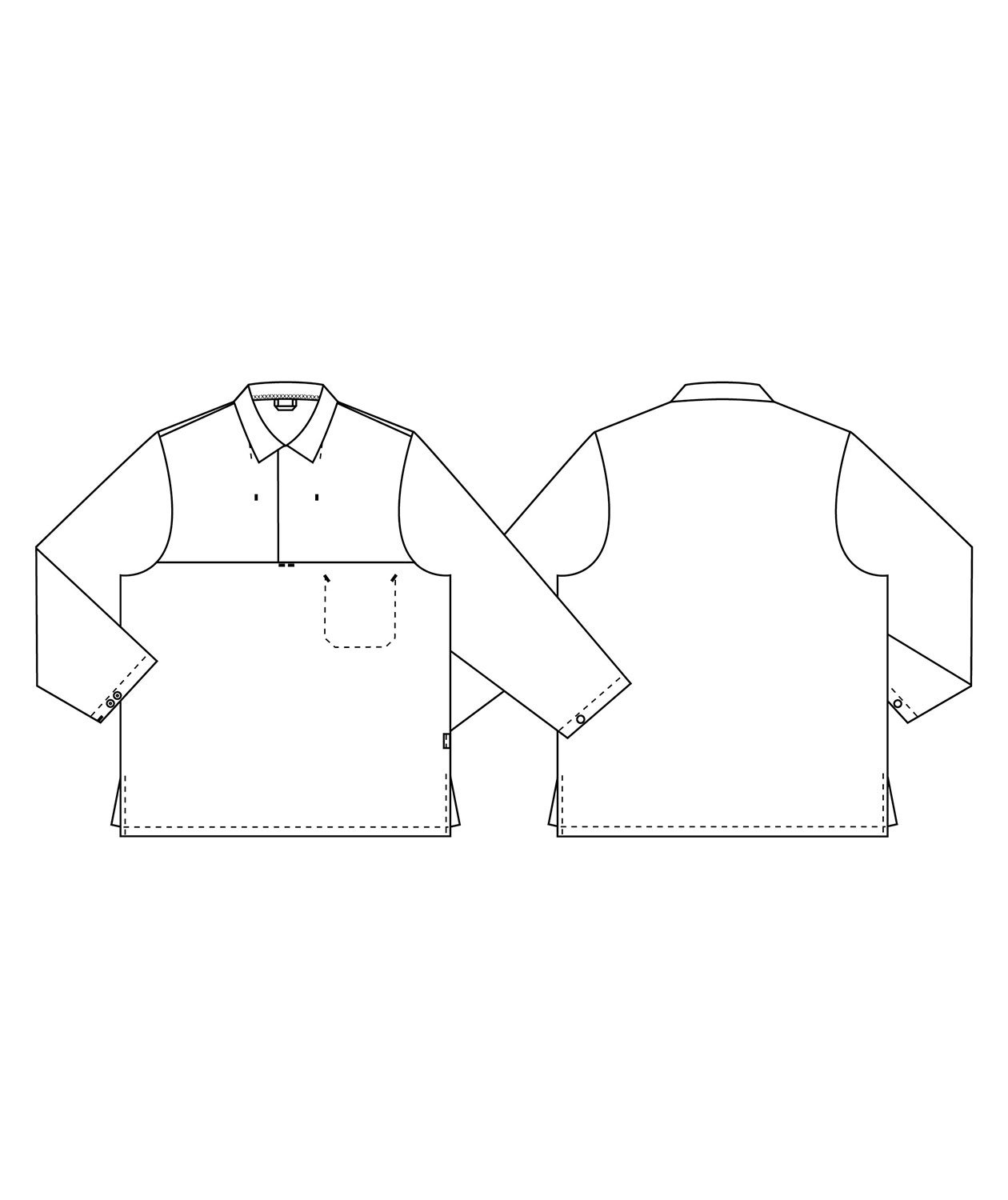 Nybo Workwear HACCP  smock, White
