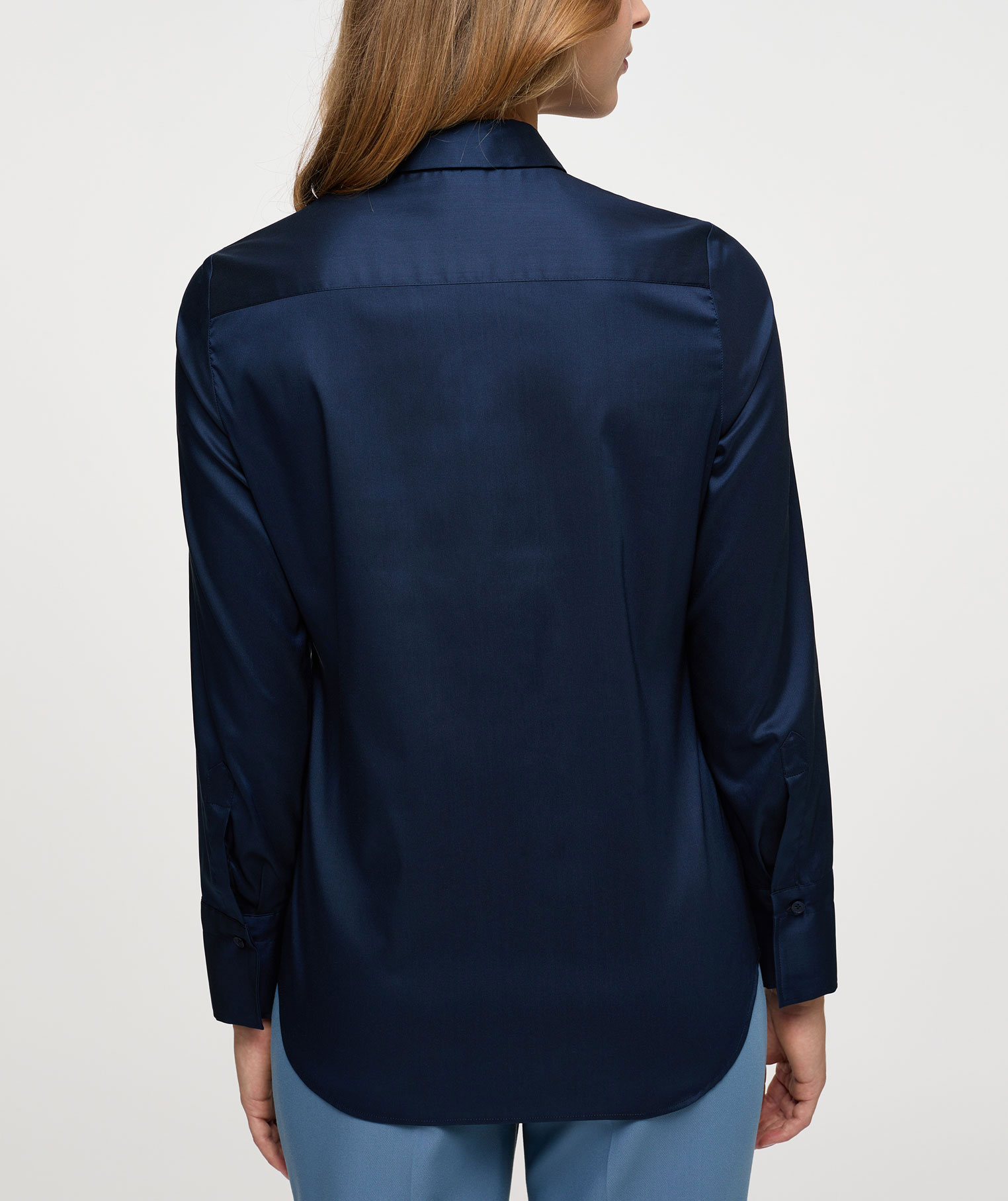 Eterna Performance Fitted fit Damenhemd, Navy, large image number 2