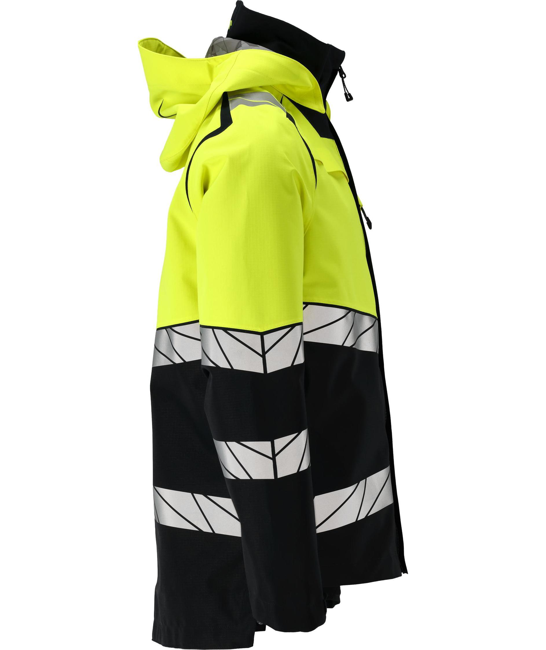 Mascot Accelerate Safe shell jacket, Black/Hi-Vis Yellow, large image number 2