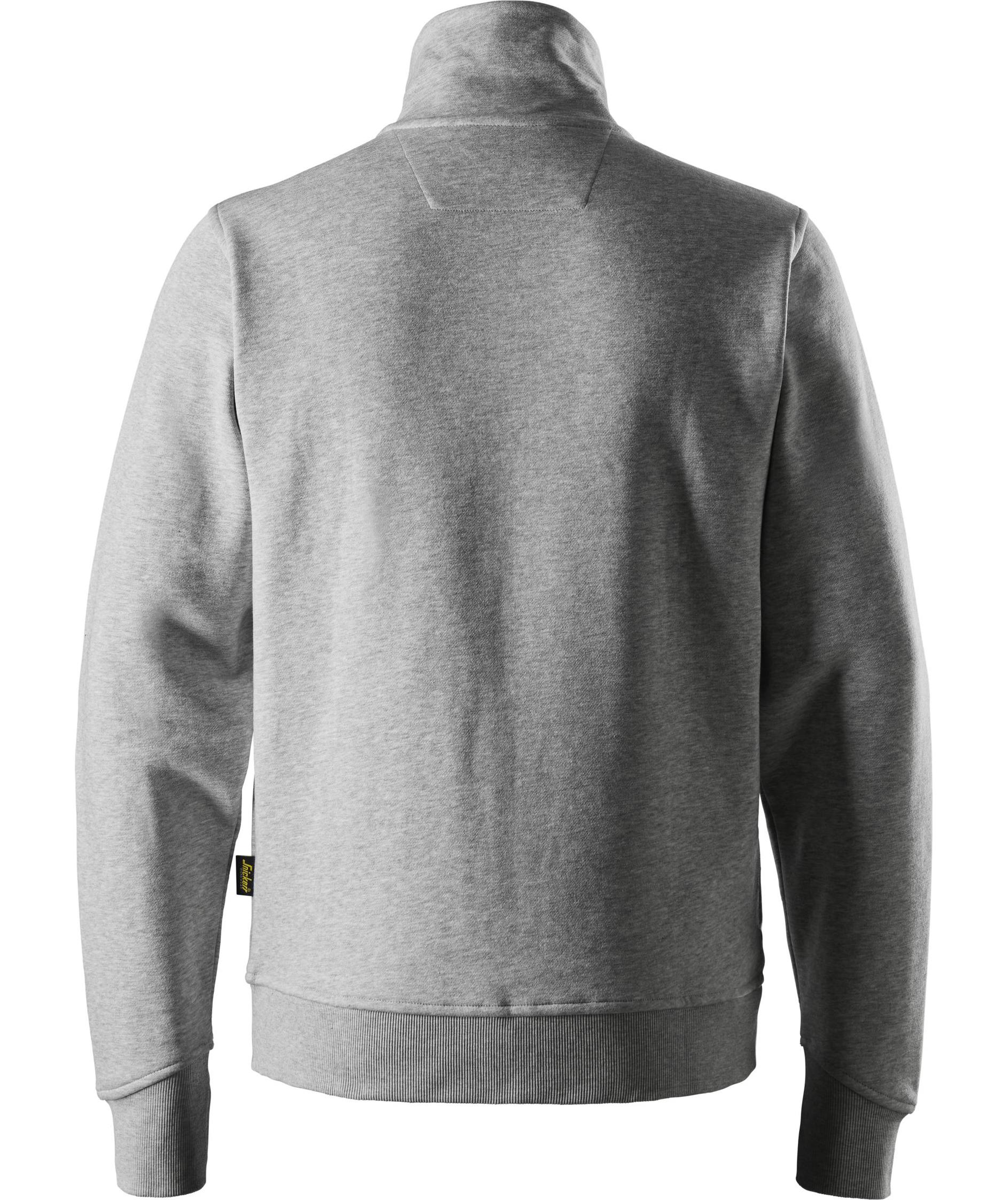 Snickers sweat cardigan 2045, Lys gr&aring;meleret, large image number 1