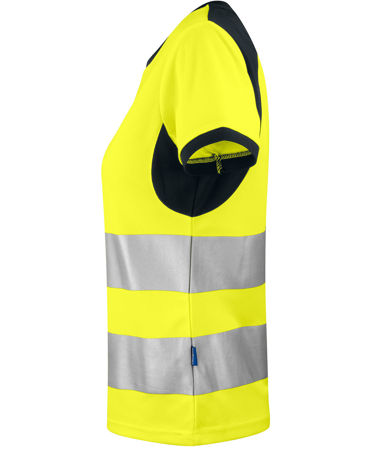 ProJob T-shirt dam 6012, Varsel Gul/Svart, large image number 2