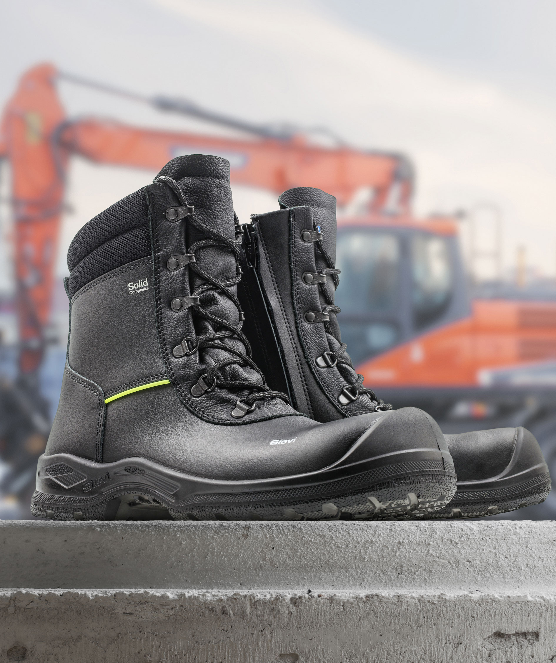 Sievi Solid CT XL+ safety boots S3L, Black, large image number 2