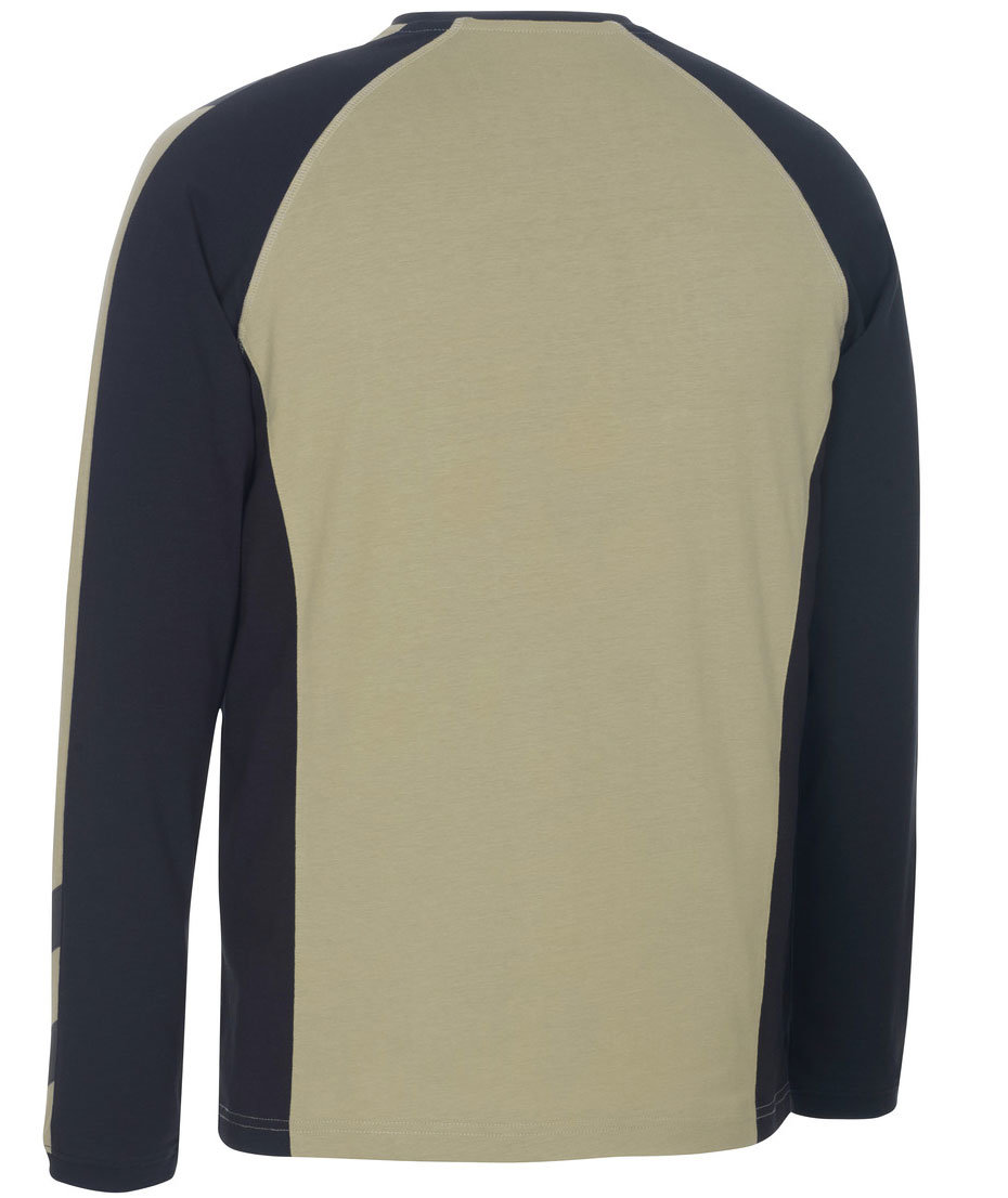 Mascot Unique Bielefeld l&aring;ng&auml;rmad T-shirt, Khaki/Svart, large image number 2