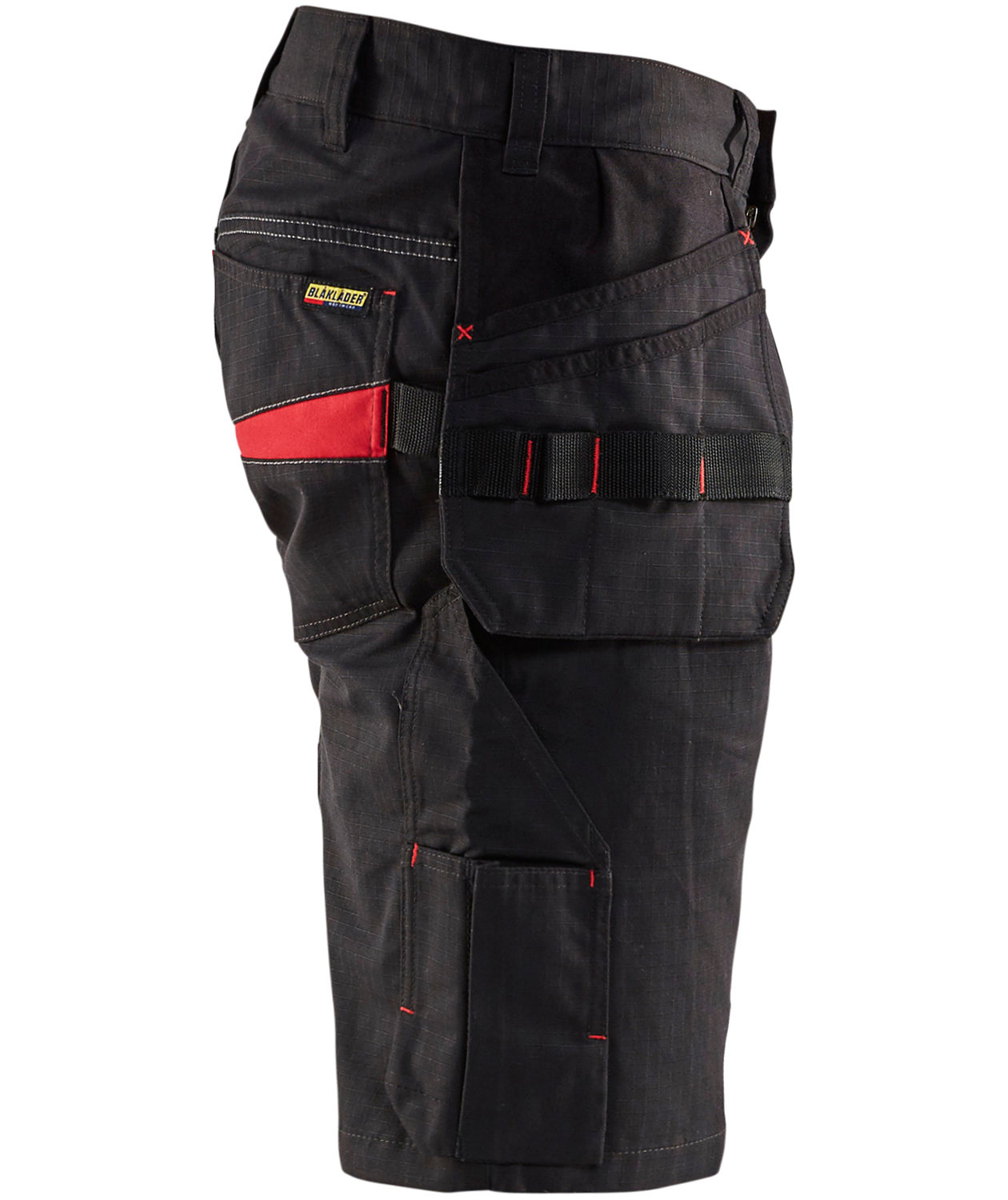 Bl&aring;kl&auml;der Unite h&aring;ndv&aelig;rkershorts, Sort/R&oslash;d, large image number 2