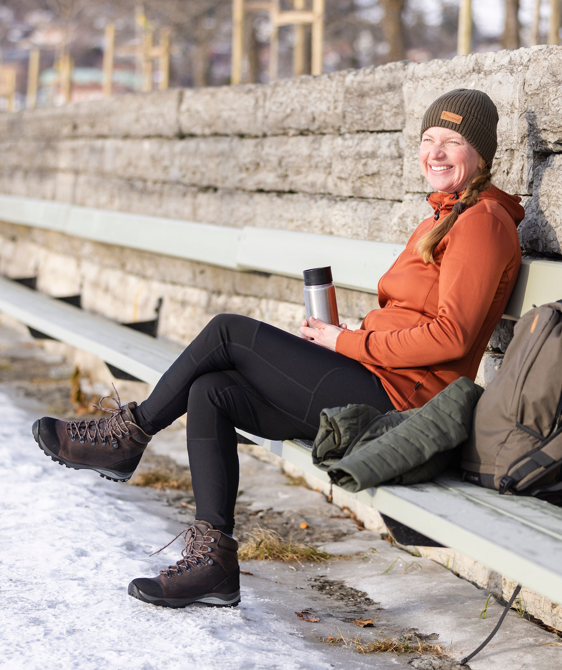 Pinewood Finnveden dame fleecejakke, Terracotta, large image number 7