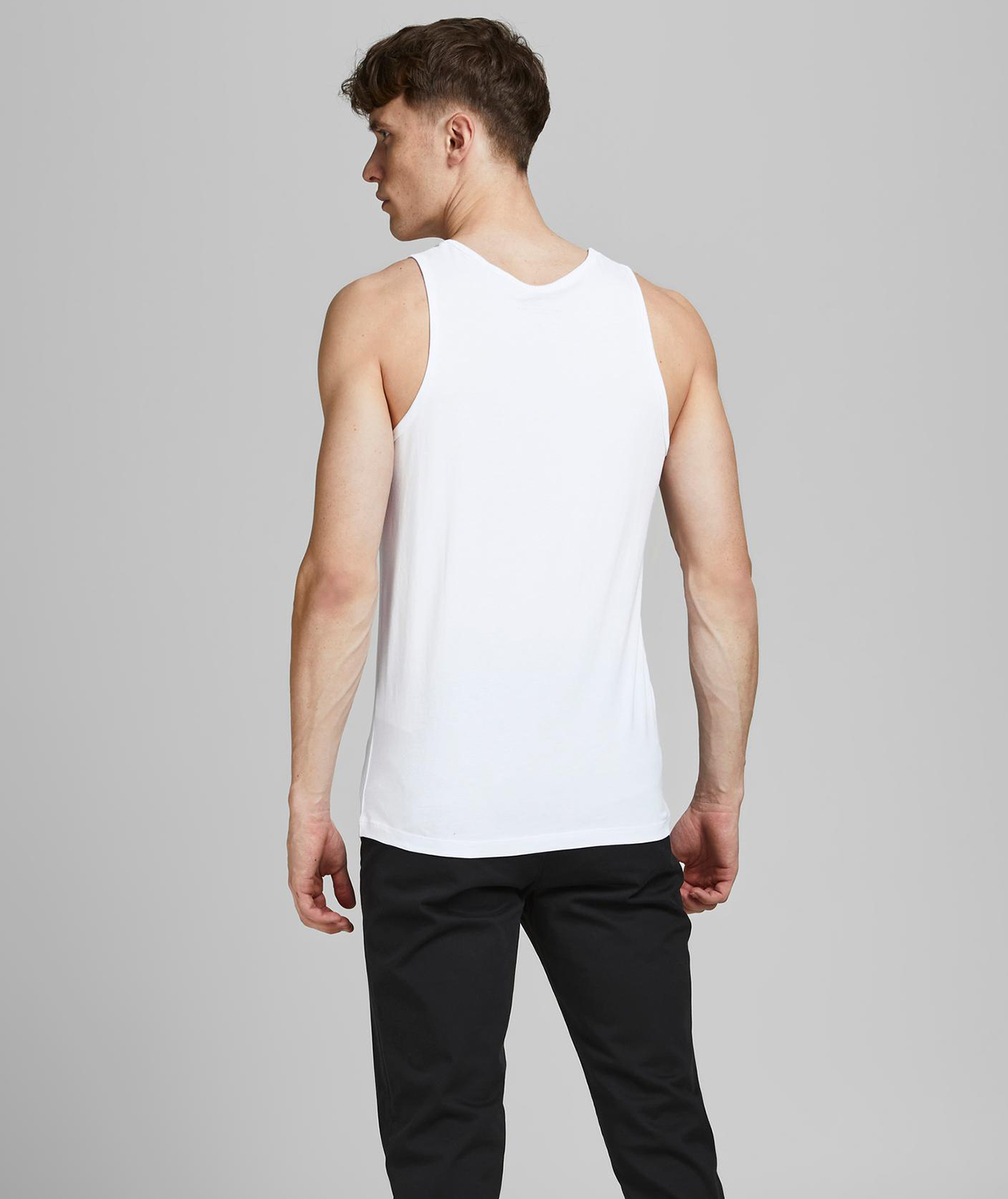 Jack & Jones JABASIC 2-pack singlet, White, large image number 2