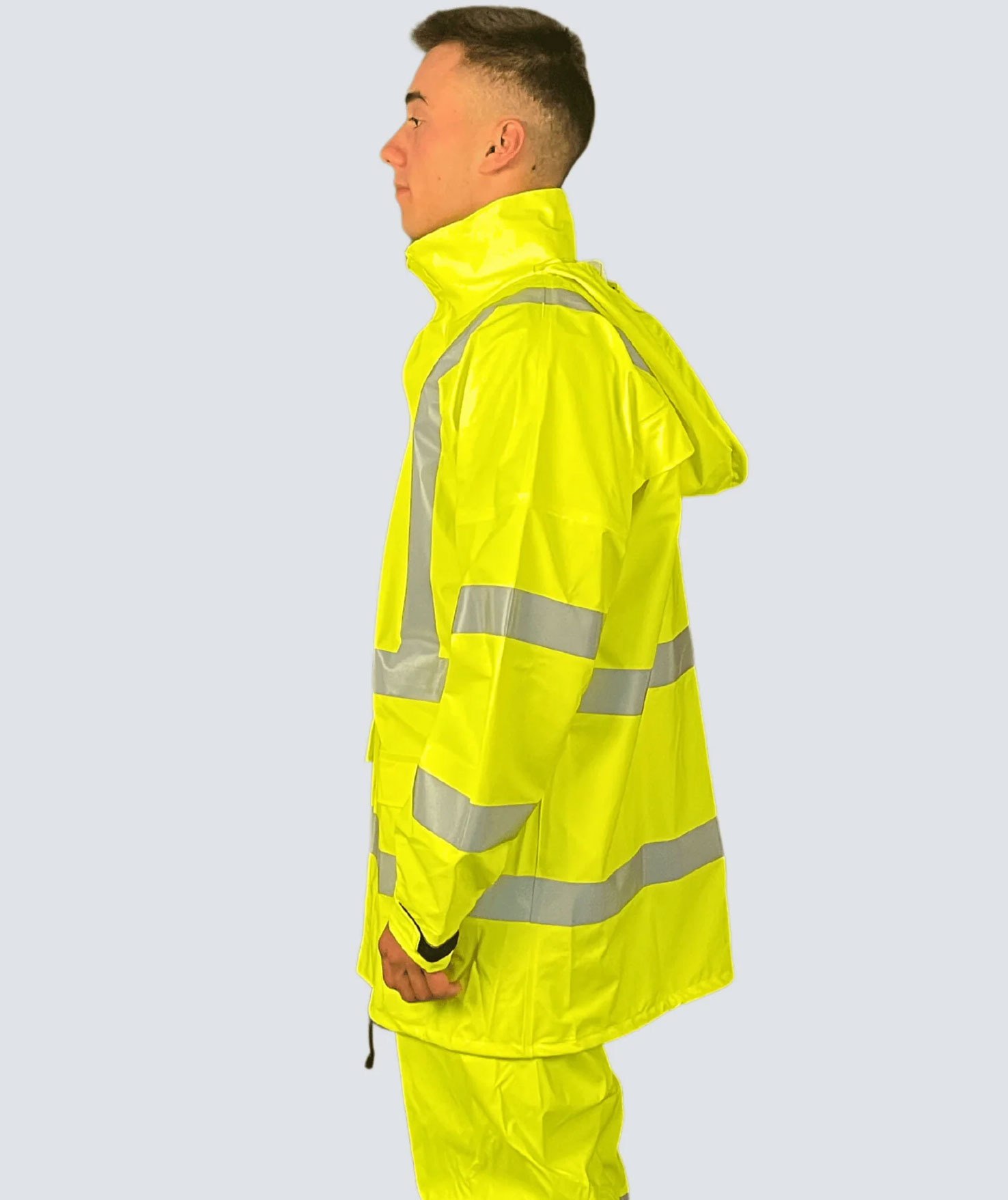 Ocean Beacon Comfort regnjakke, Hi-Vis&nbsp;Gul, large image number 4