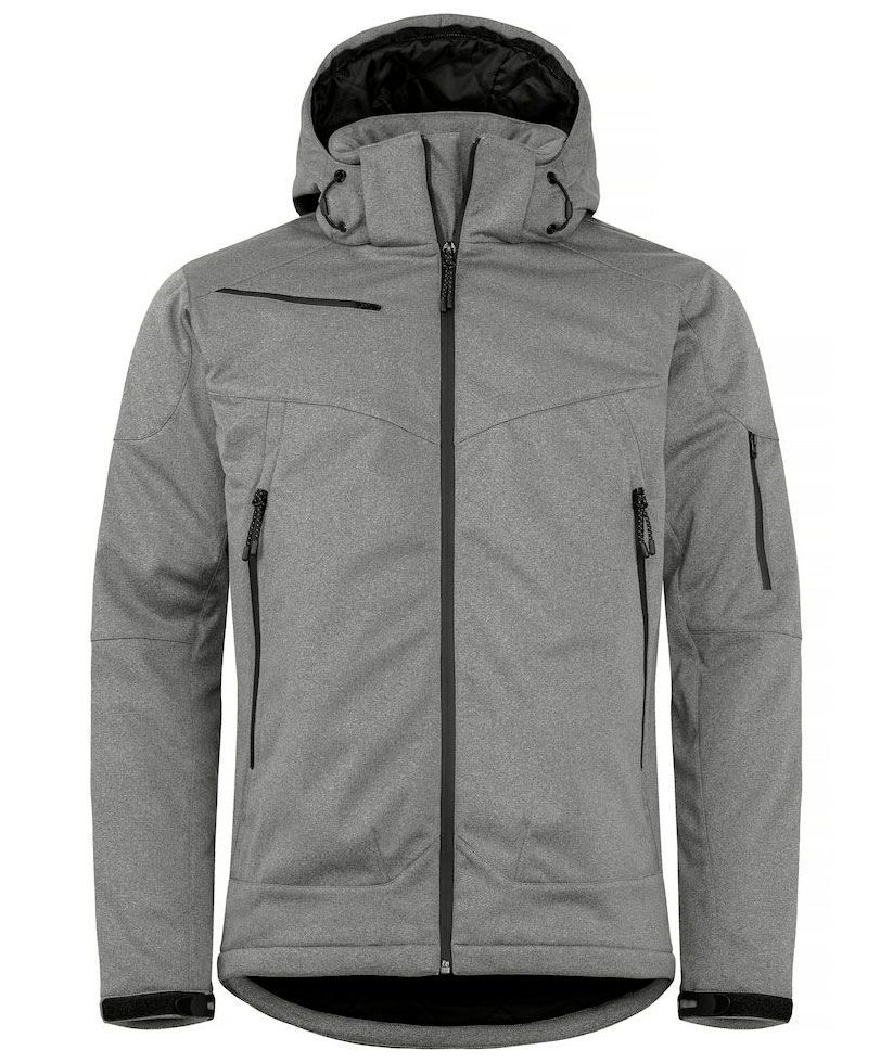 Clique Grayland softshelljakke, Anthracite melange, Anthracite melange, swatch