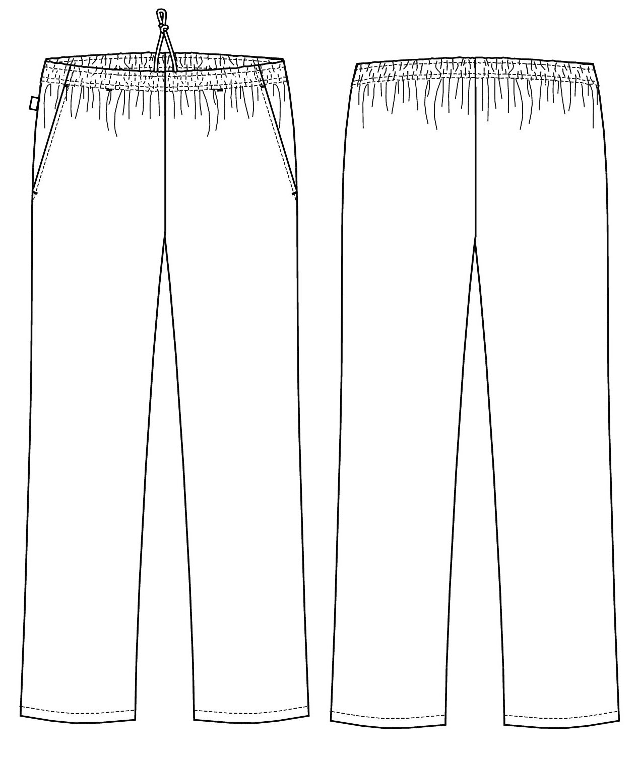 Kentaur joggingbukser benl&aelig;ngde 90 cm, Hvid