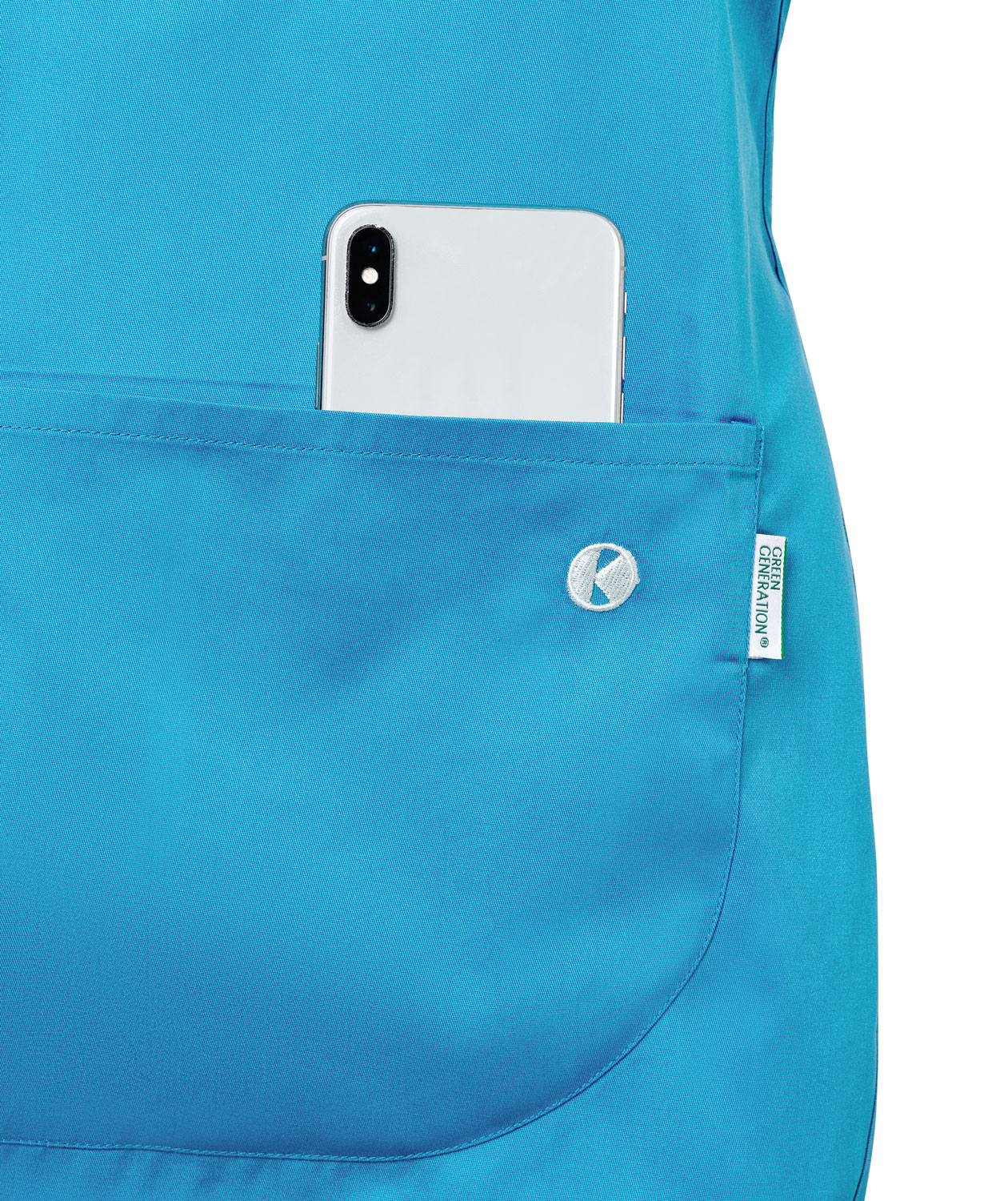 Karlowsky Essential sandwich apron, Ocean Blue, large image number 3