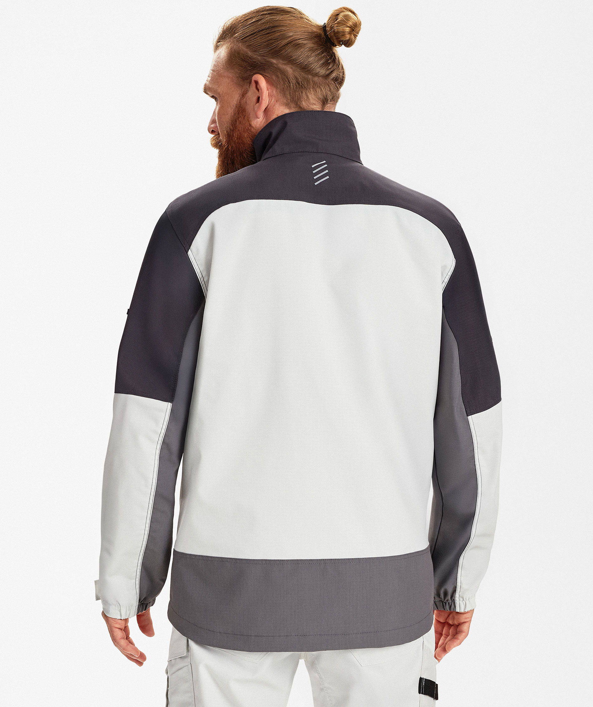 Engel Entire arbejdsjakke, Bone White/Anthracite Grey, large image number 4