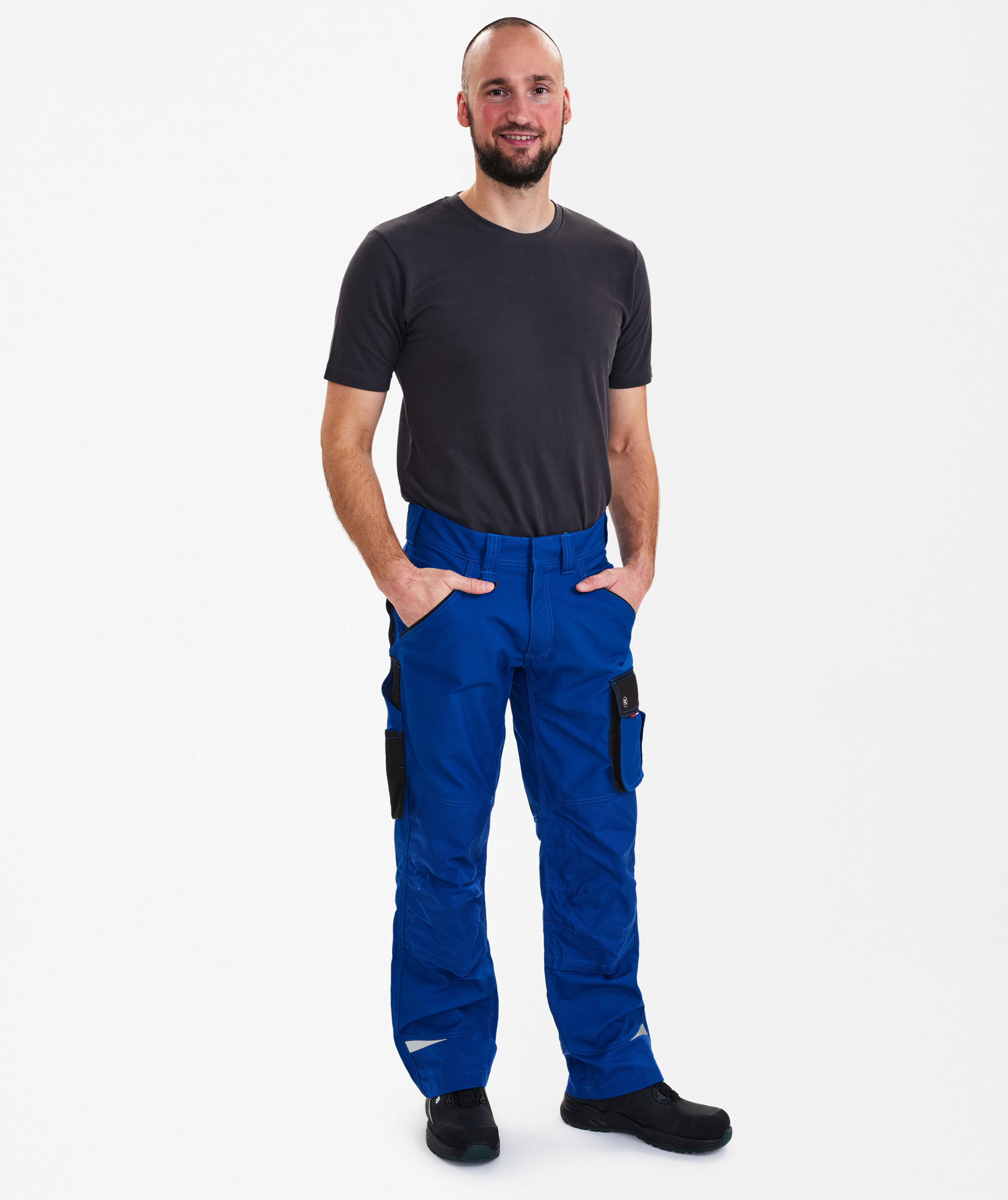 Engel Galaxy arbeidsbukse, Surfer Blue/Svart, large image number 1