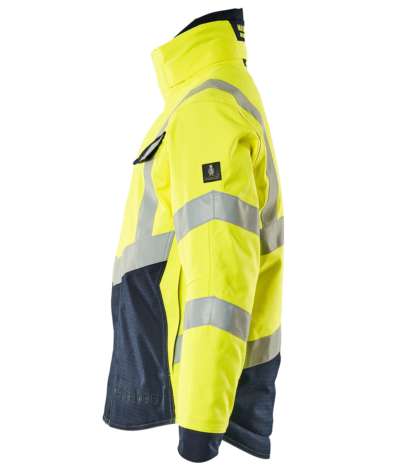 Mascot Multisafe winter jacket, Hi-Vis Yellow/Dark Marine, large image number 2