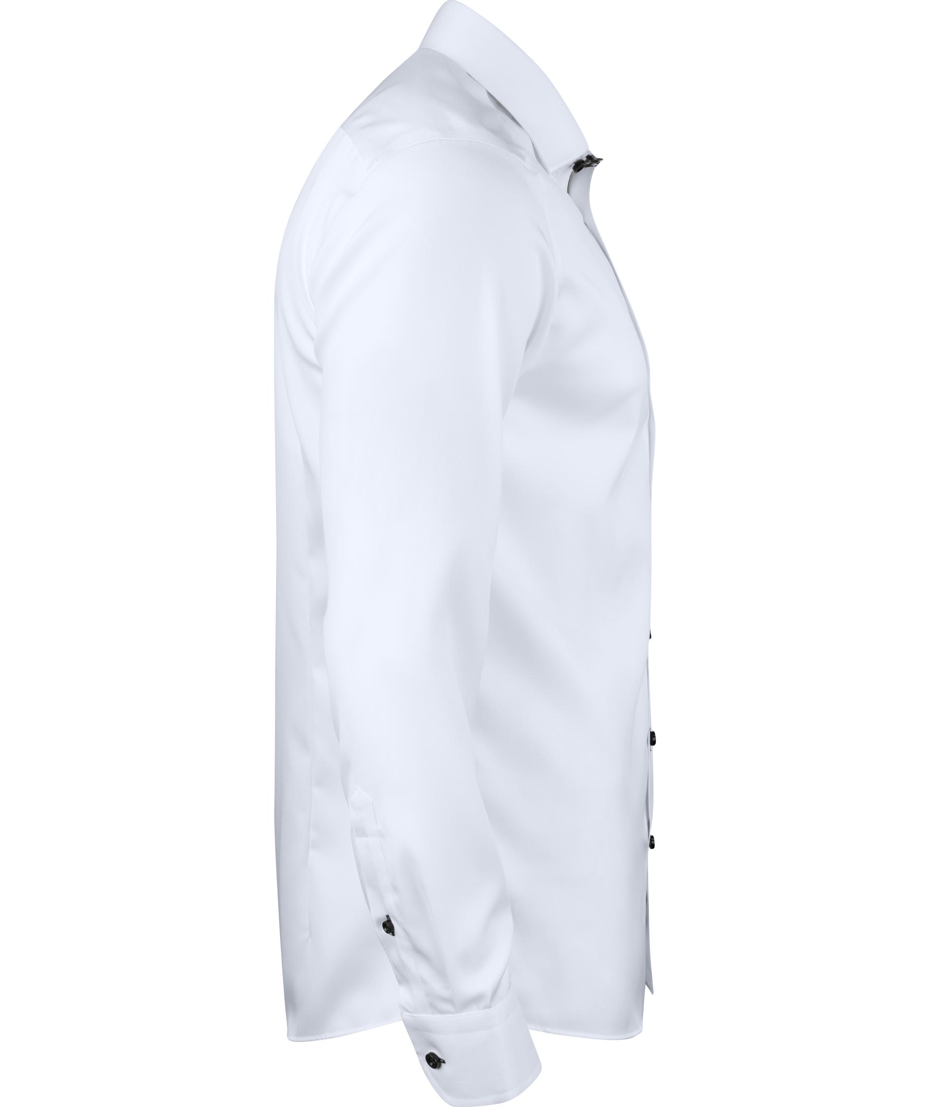 J. Harvest & Frost Twill Red Bow 20 slim fit shirt, White/Black, large image number 2