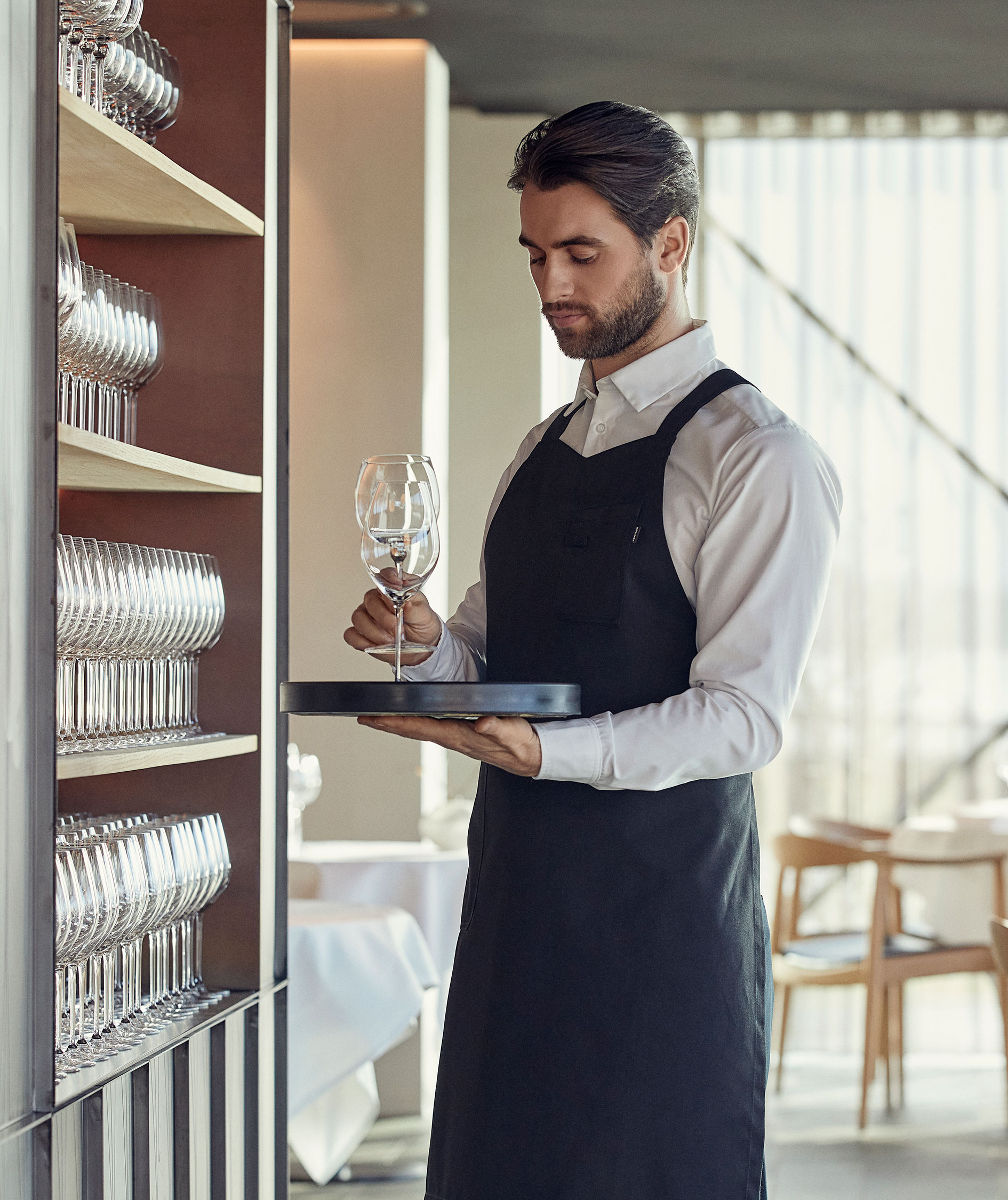 Kentaur crossback apron, Black, Black, large image number 1