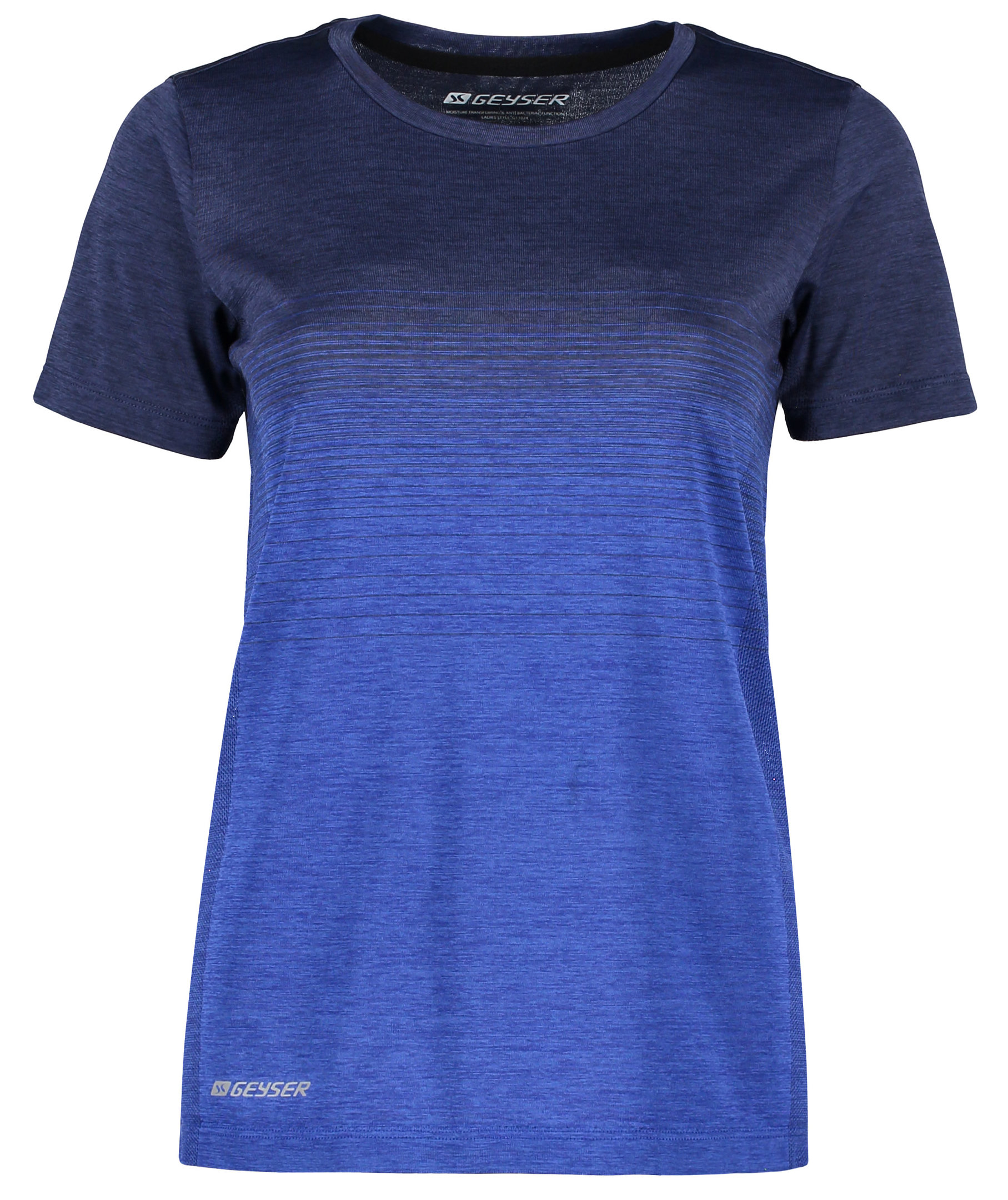 GEYSER s&ouml;ml&ouml;s randig t-shirt dam, Navy melange