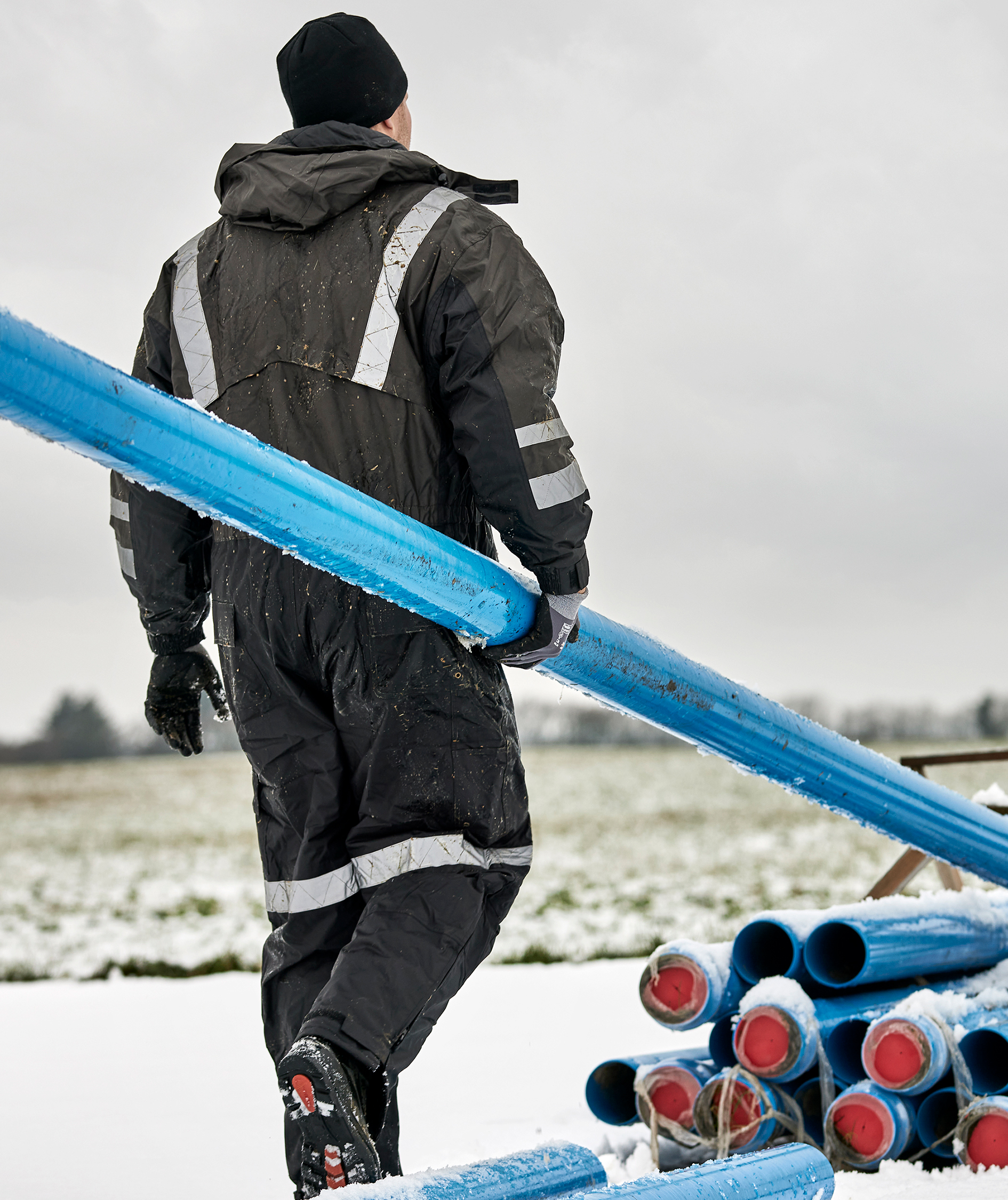 ELKA Working Xtreme termooverall, Kolgr&aring;/Svart, large image number 7