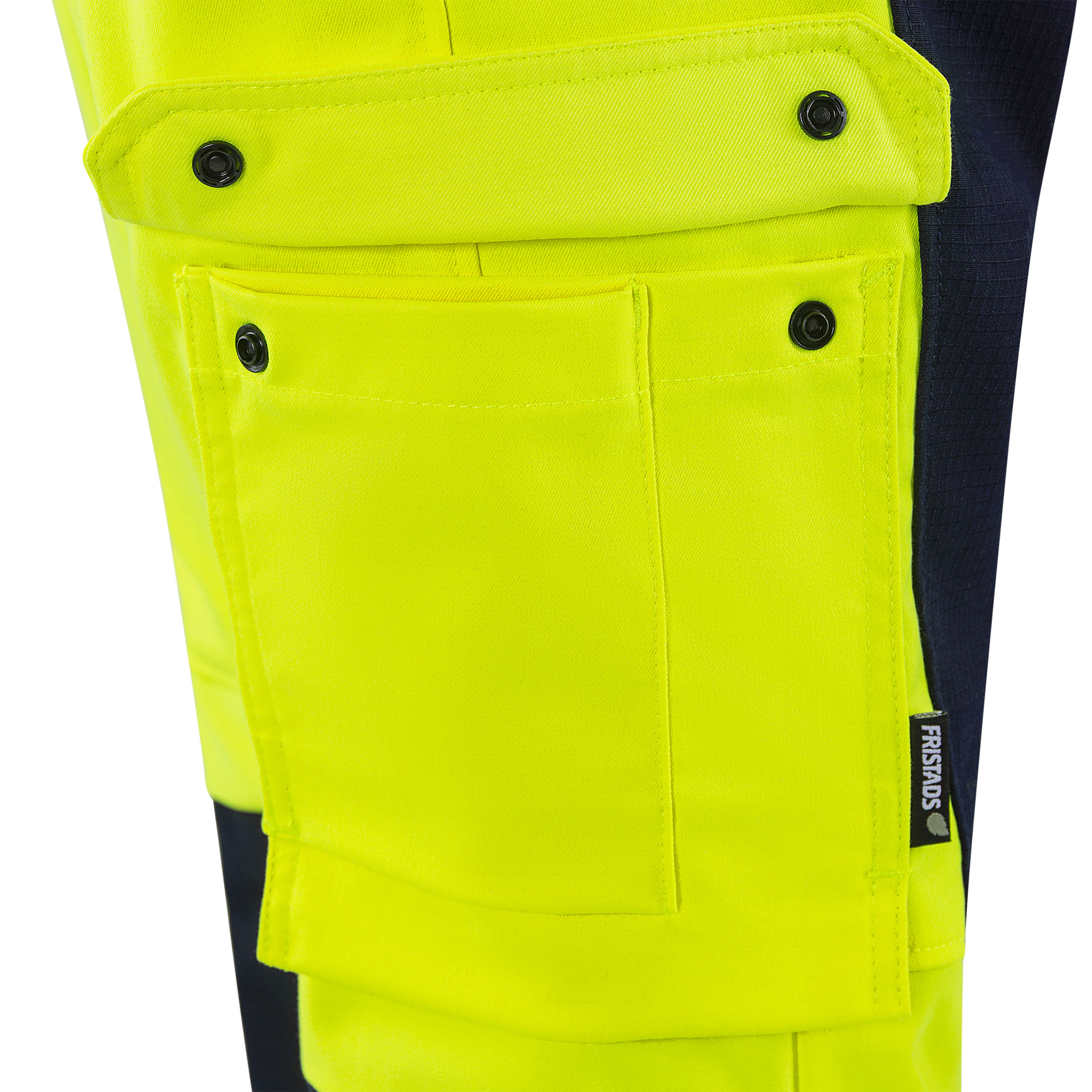 Fristads Flamestat Green overalls 1951 GFS, Hi-Vis gul/marine, large image number 4