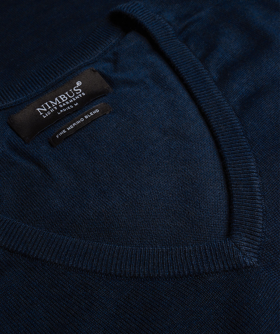 Nimbus Ashbury dame strikket genser med merinoull, Navy, large image number 2