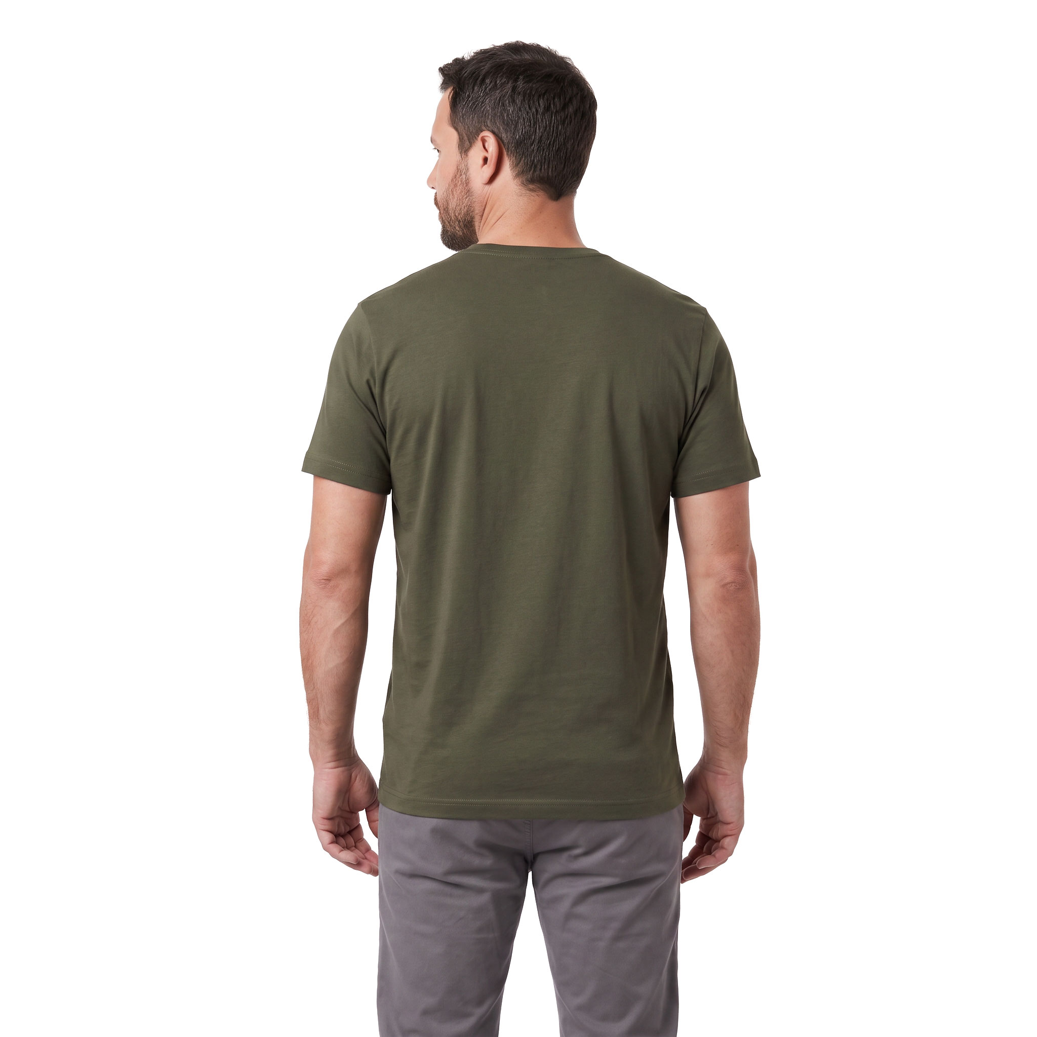 Westborn Basic T-shirt, Dark Olive, large image number 4