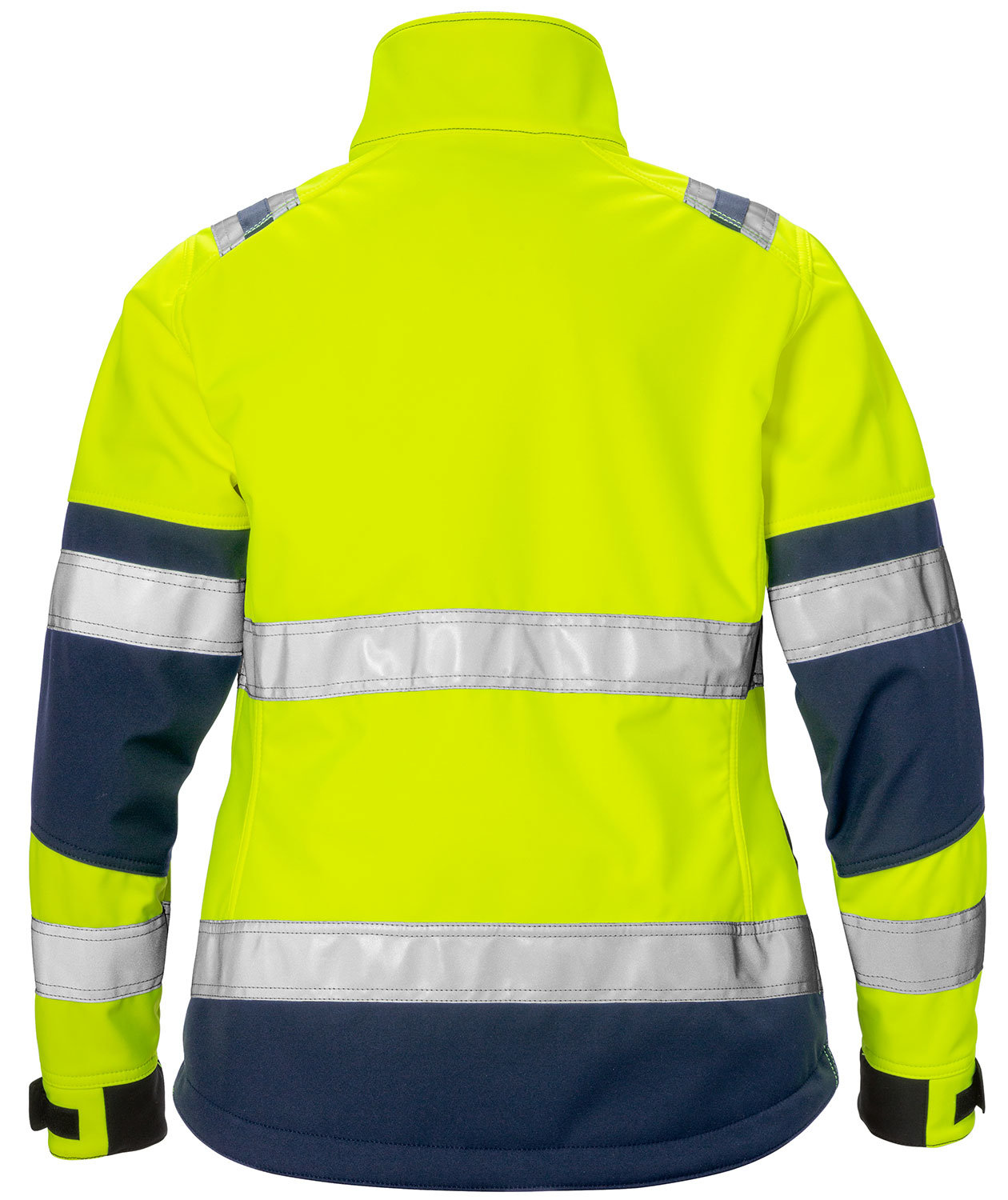 Fristads dame softshelljakke 4183, Hi-vis&nbsp;Gul/Marine