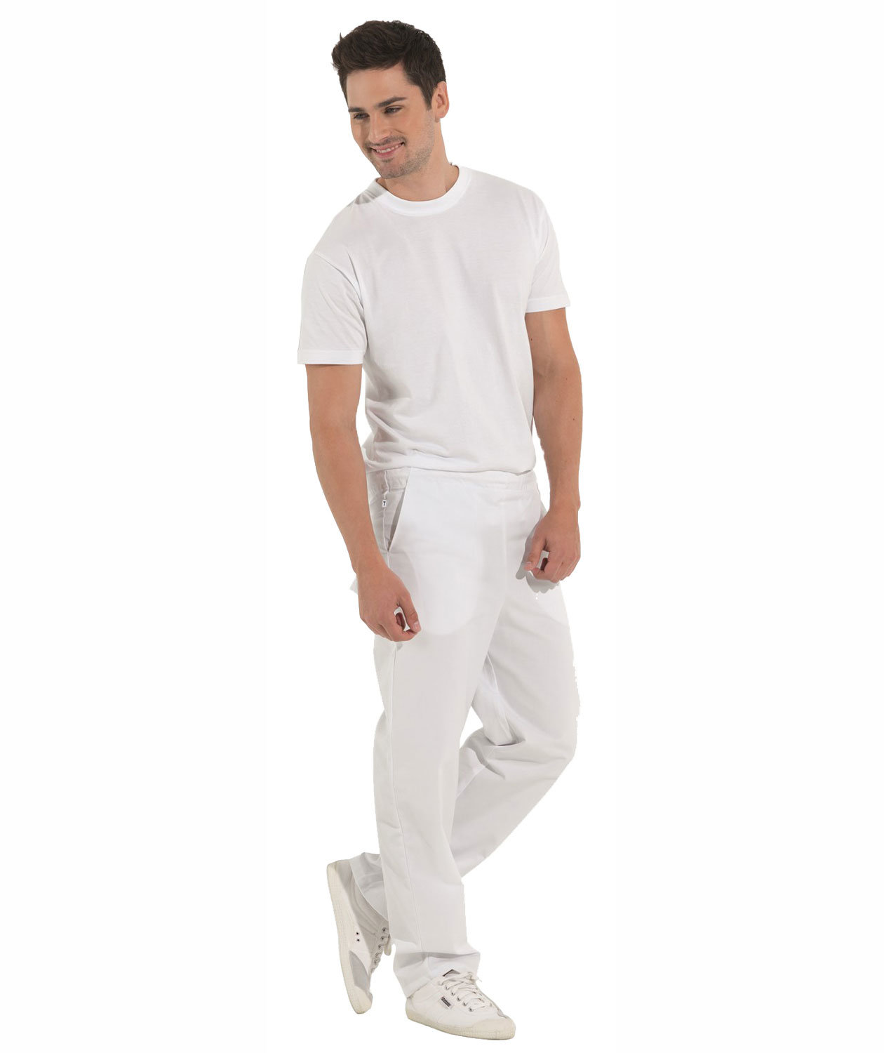 Kentaur  trousers with elastic/jogging pants, White, large image number 2