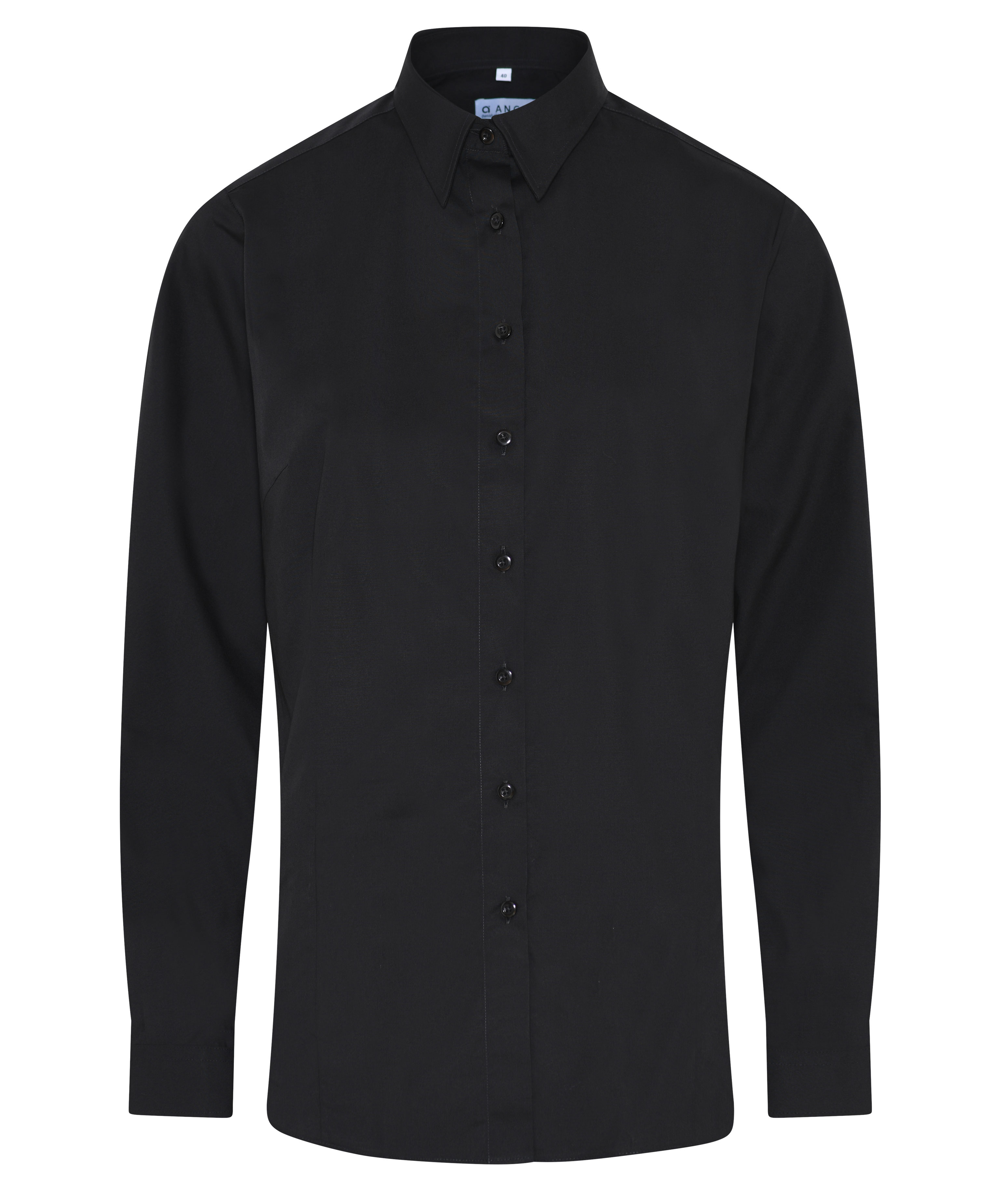 Angli Slim fit Business Blend skjorta dam, Svart