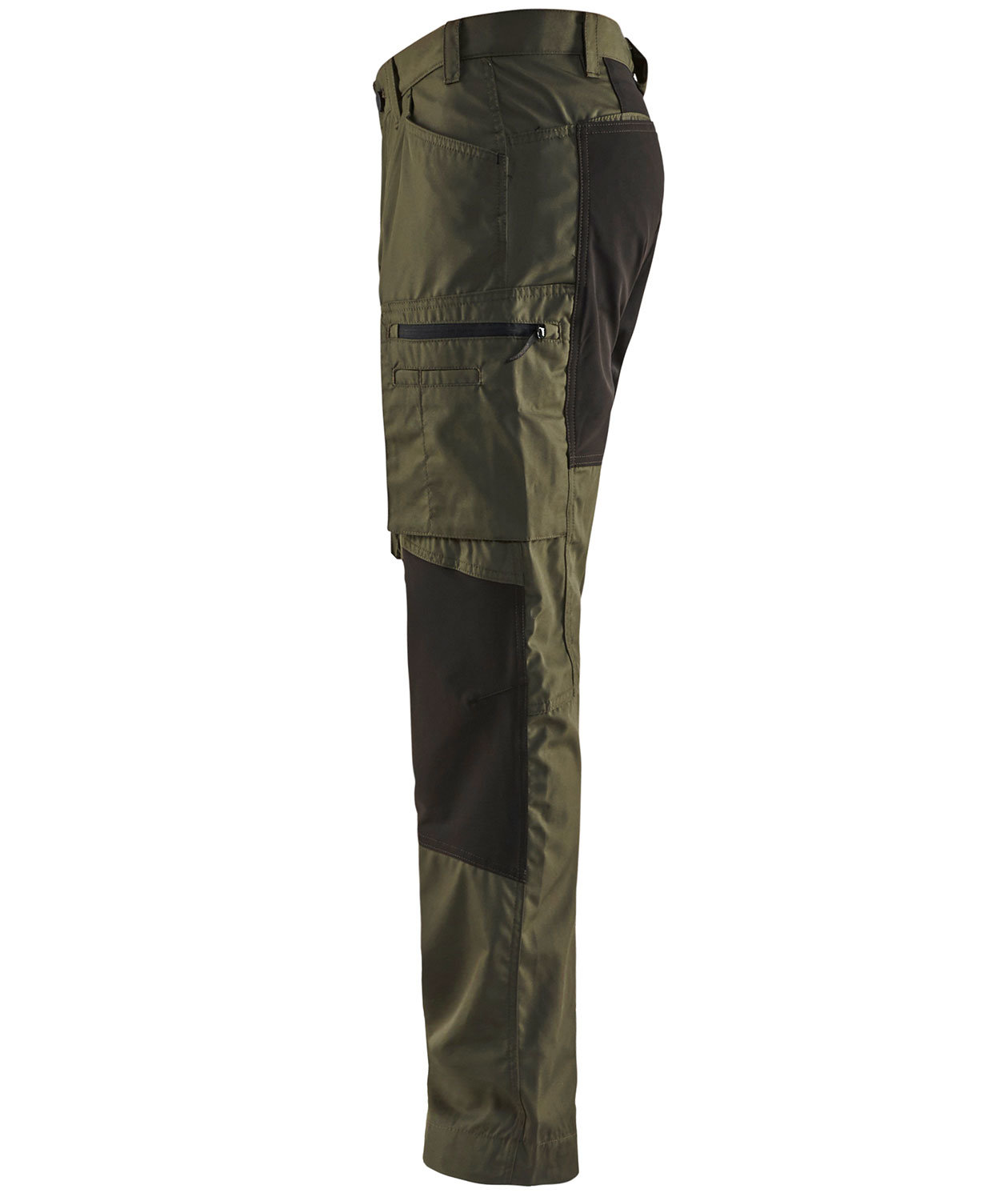Bl&aring;kl&auml;der Unite servicebukse, Olivengr&oslash;nn/Svart, large image number 2