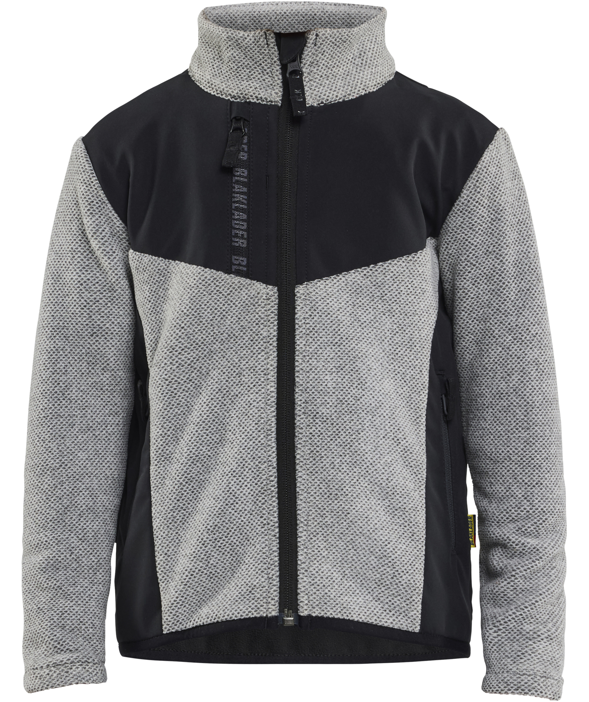 Bl&aring;kl&auml;der fleecetr&ouml;ja till barn, Gr&aring; fl&auml;ckig/svart