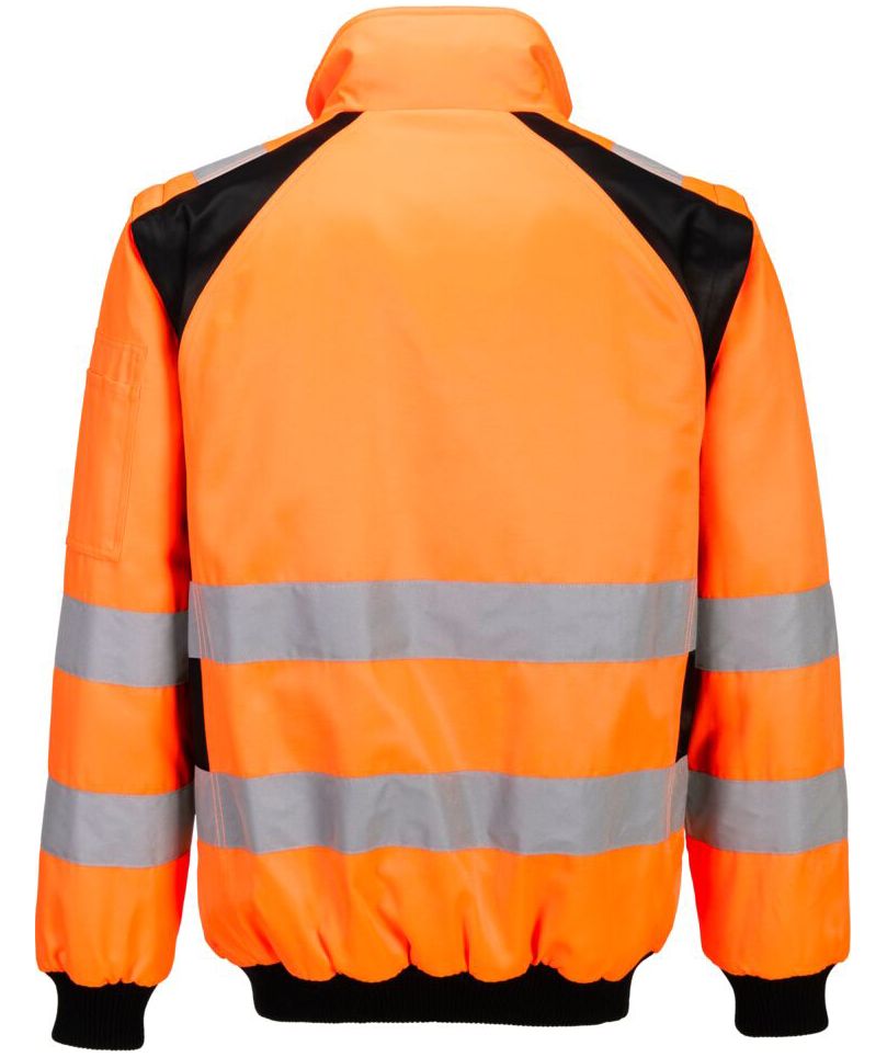 Portwest PW3 3-in-1 pilot jacket, Hi-Vis Orange/Black
