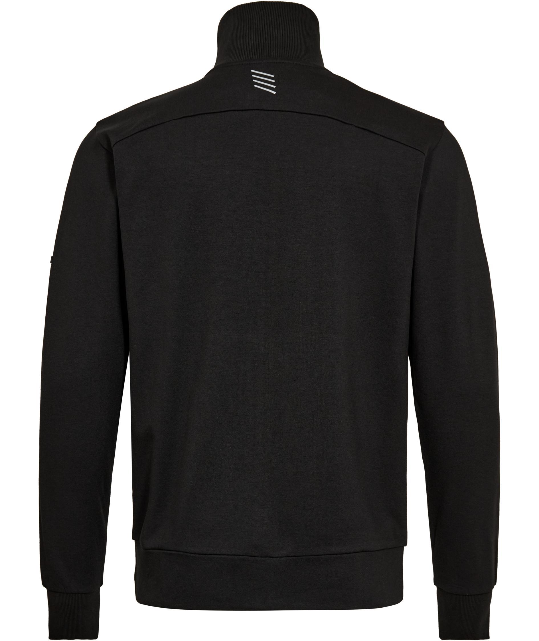 Engel Entire sweat cardigan, Svart, large image number 1