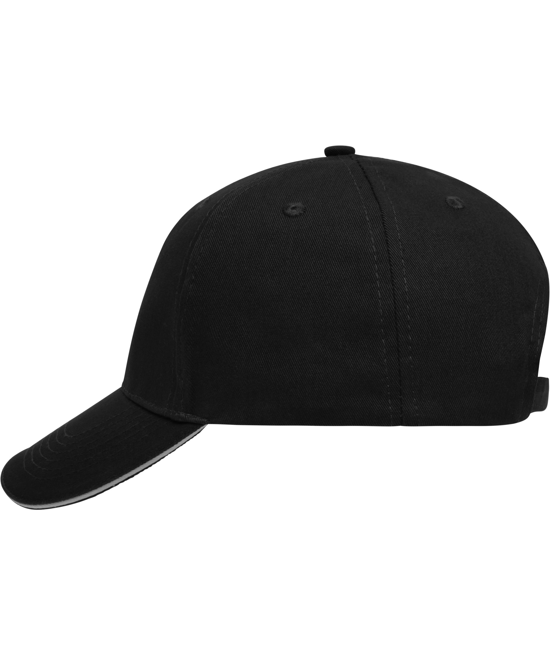 Myrtle Beach 5 Panel Sandwich Cap, Black/Light Grey, Black/Light Grey, swatch