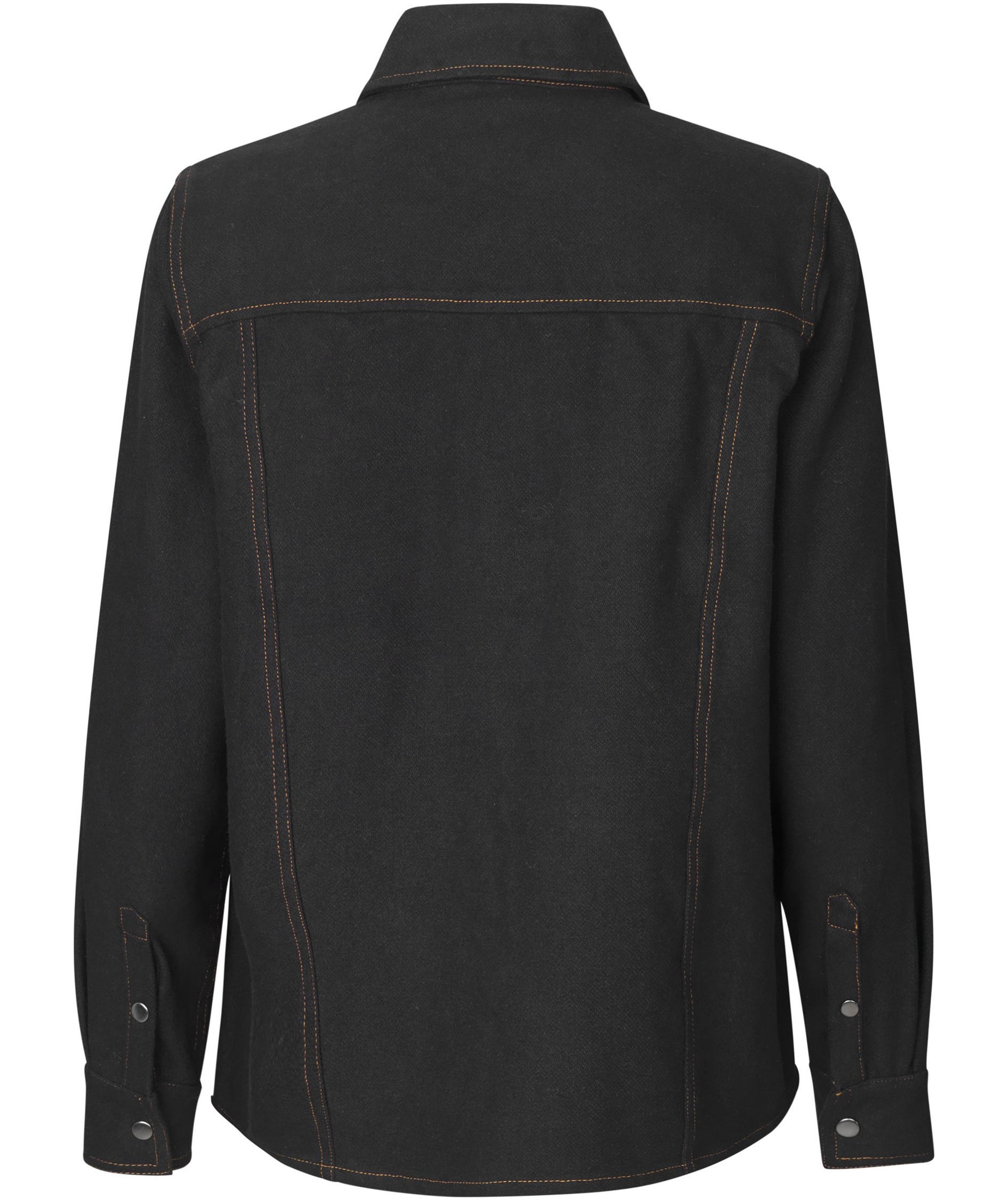 ID Modern fit flanellskjorta dam, Svart